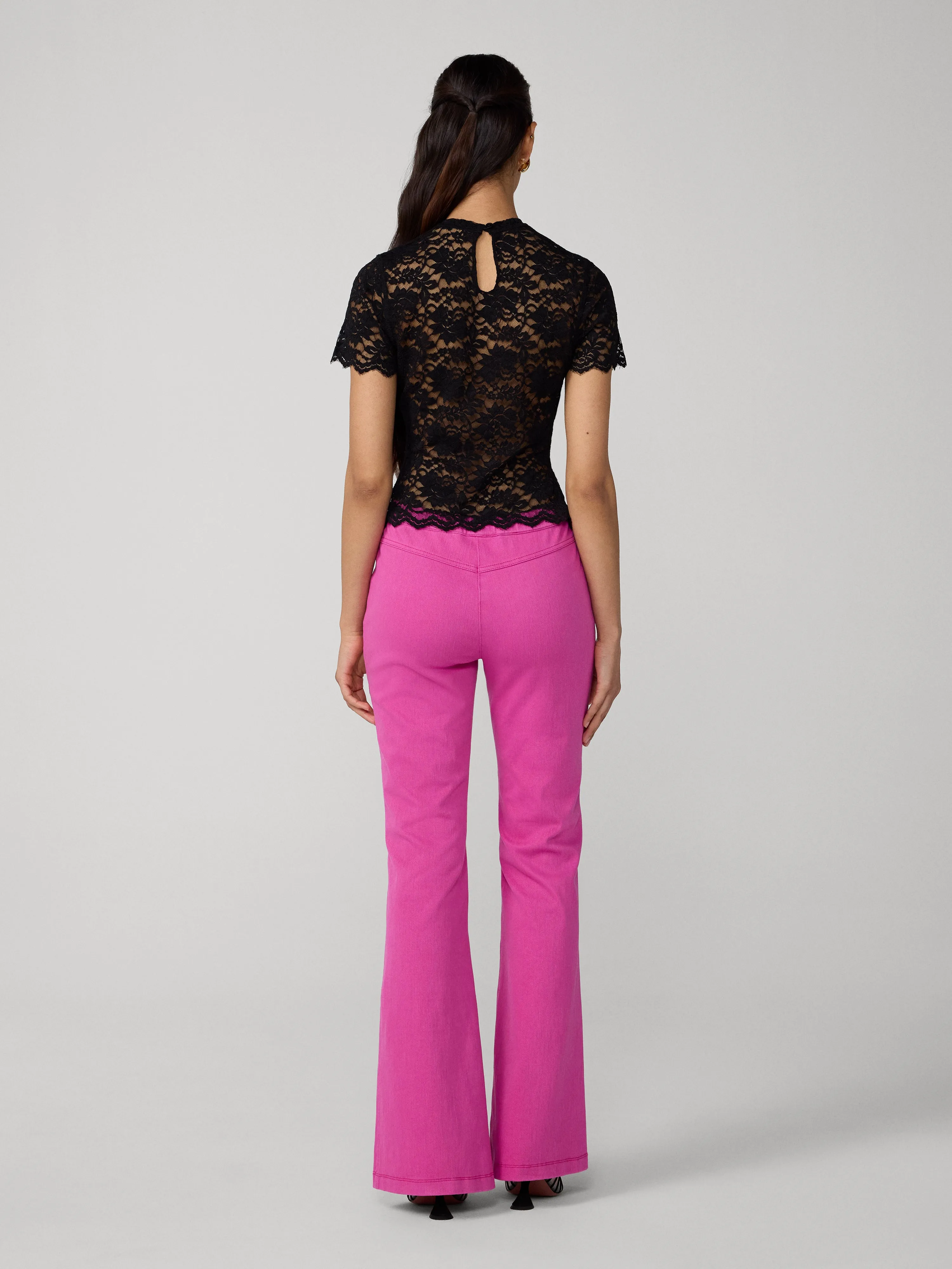 Perfect Short Sleeve Lace Top sold by Diane Von Furstenberg product image thumbnail 3