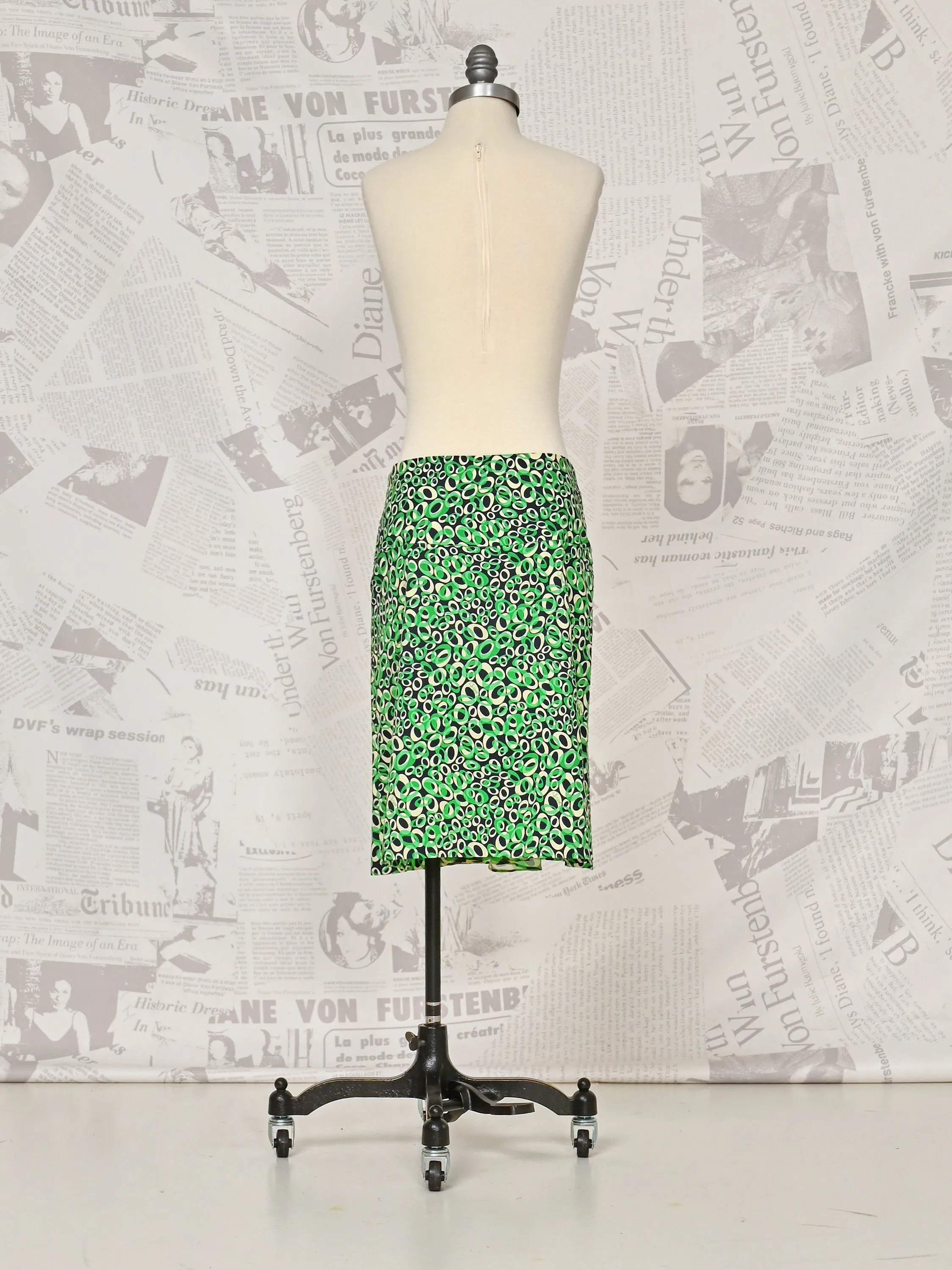 Green Midi Skirt - DVF Vintage sold by Diane Von Furstenberg product image thumbnail 2