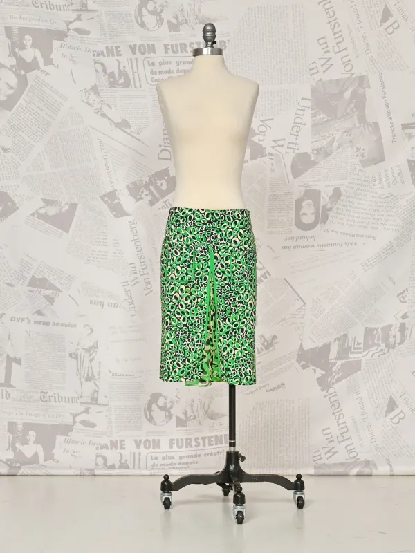 Green Midi Skirt - DVF Vintage made by Diane Von Furstenberg