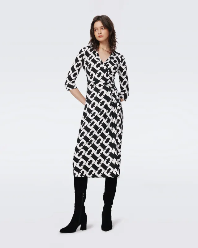 Abigail Silk Jersey Midi Wrap Dress sold by Diane Von Furstenberg