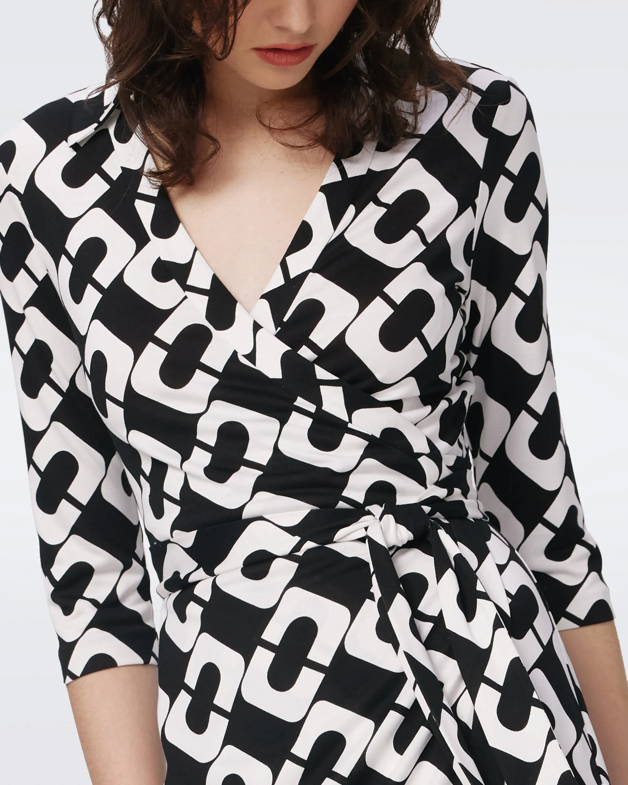 Abigail Silk Jersey Midi Wrap Dress sold by Diane Von Furstenberg product image thumbnail 2