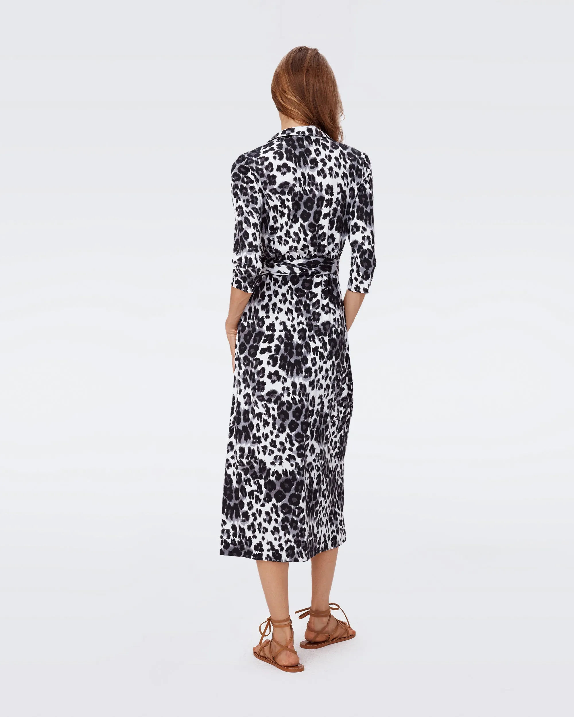 Abigail Silk Jersey Midi Wrap Dress sold by Diane Von Furstenberg product image thumbnail 3