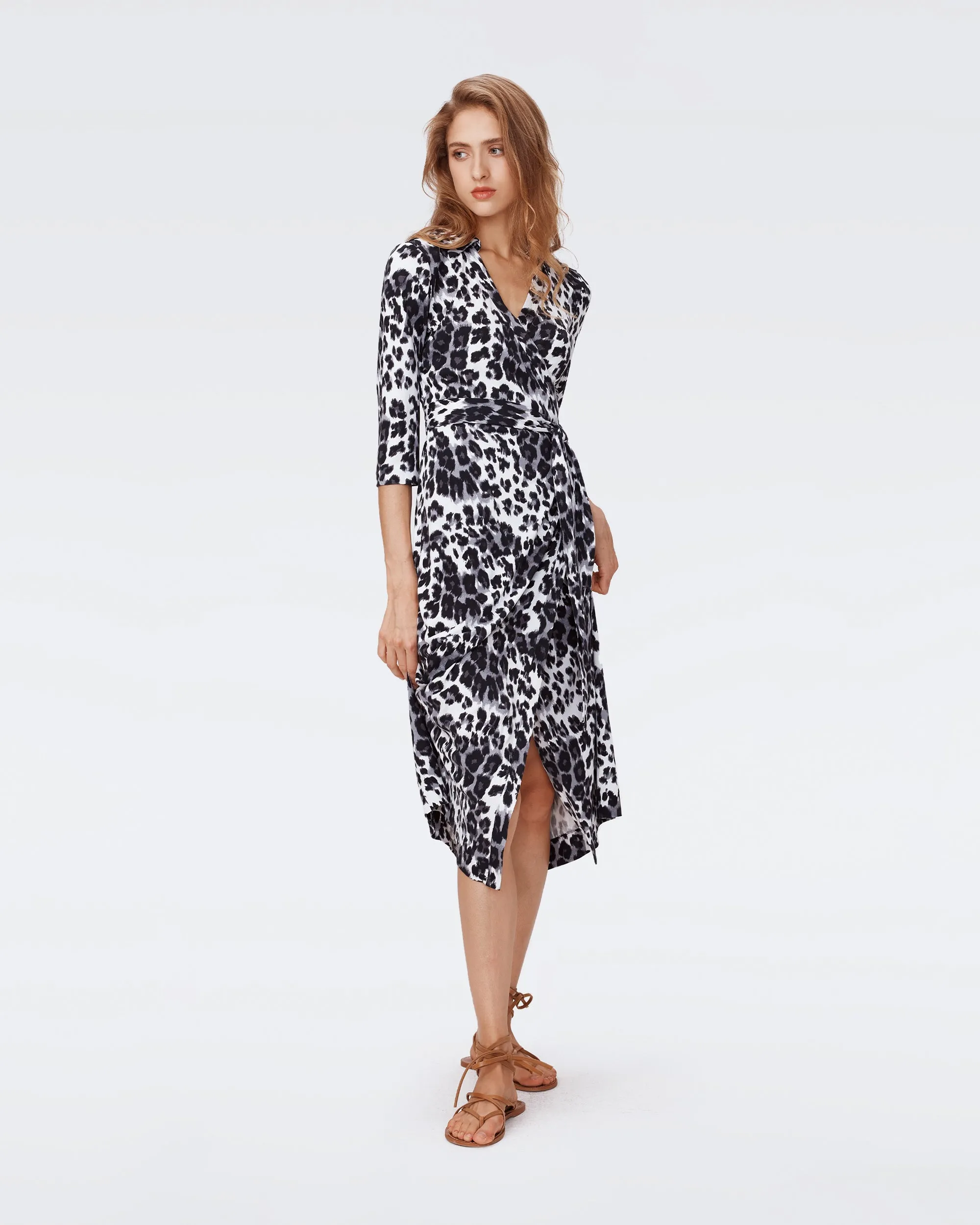 Abigail Silk Jersey Midi Wrap Dress sold by Diane Von Furstenberg