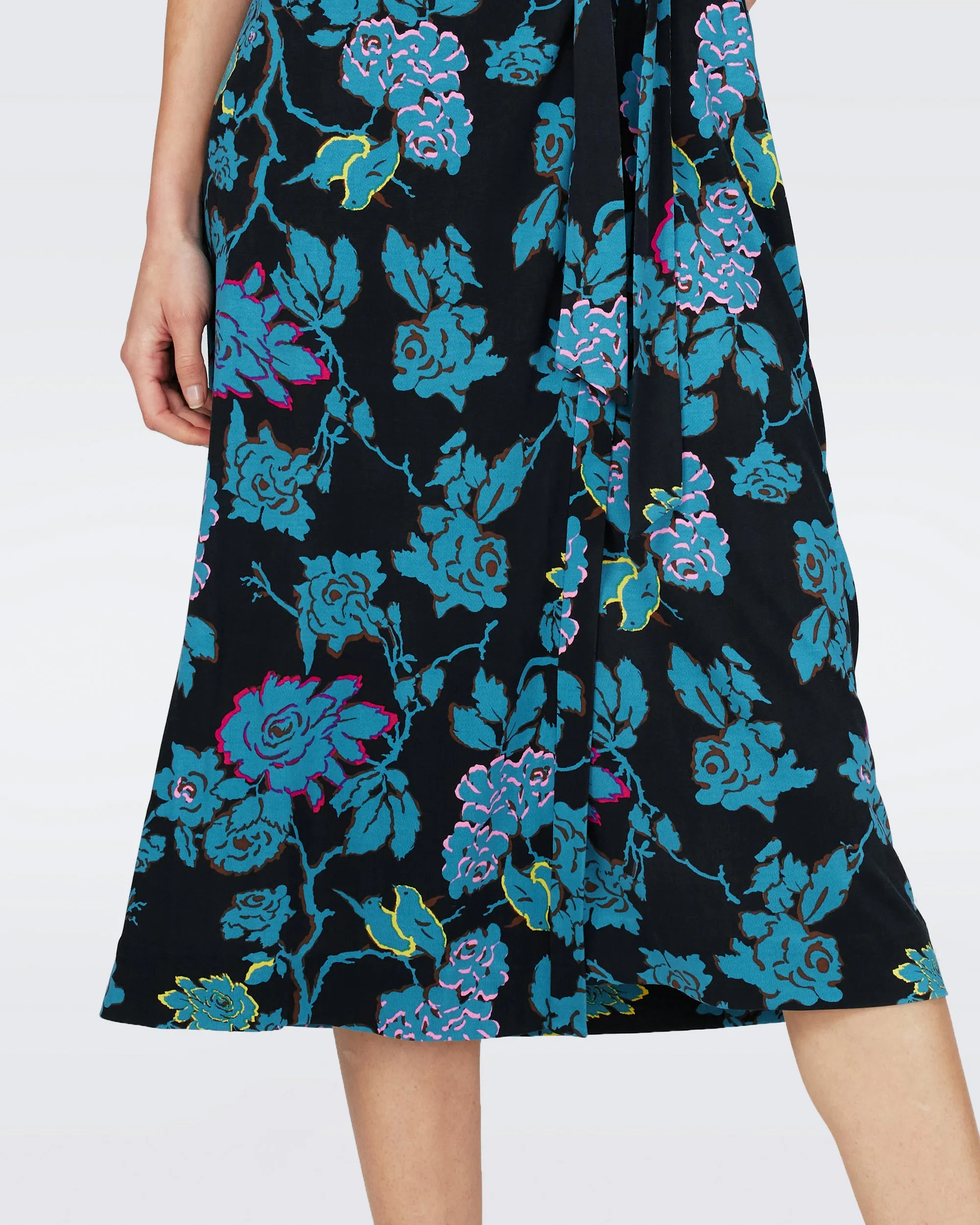 Abigail Silk Jersey Midi Wrap Dress sold by Diane Von Furstenberg product image thumbnail 4