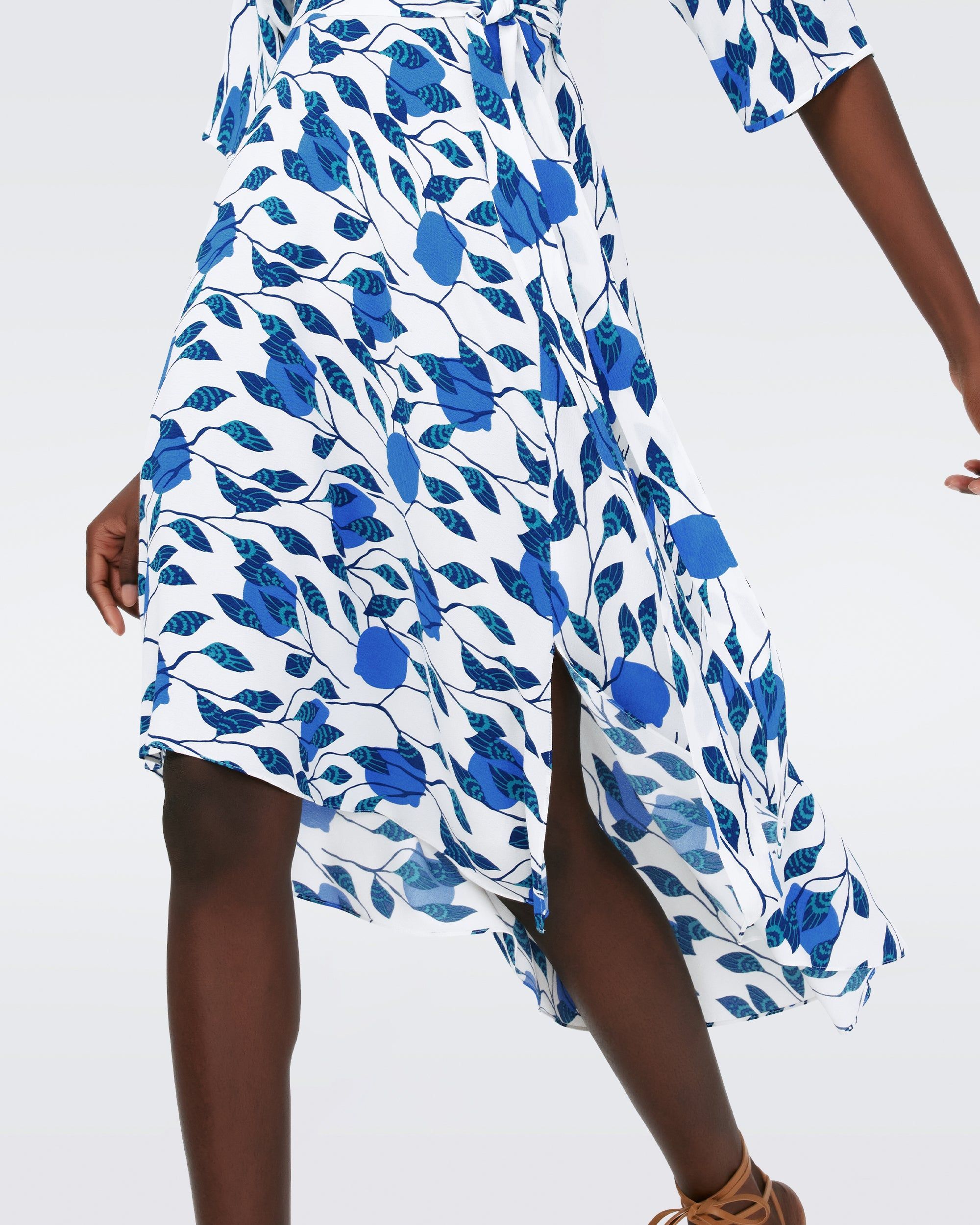 Eloise Faux Wrap Midi Dress sold by Diane Von Furstenberg product image thumbnail 4