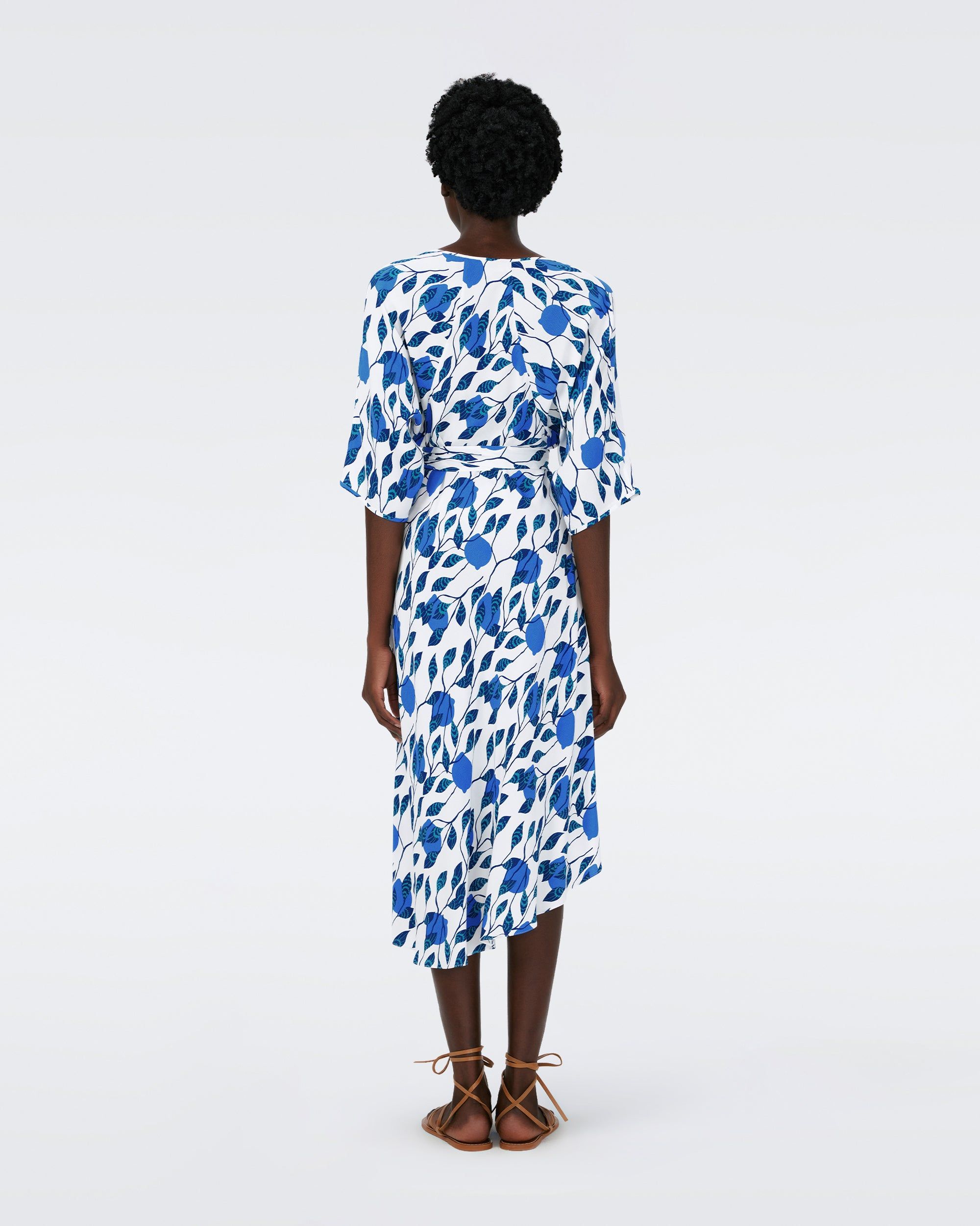 Eloise Faux Wrap Midi Dress sold by Diane Von Furstenberg product image thumbnail 3