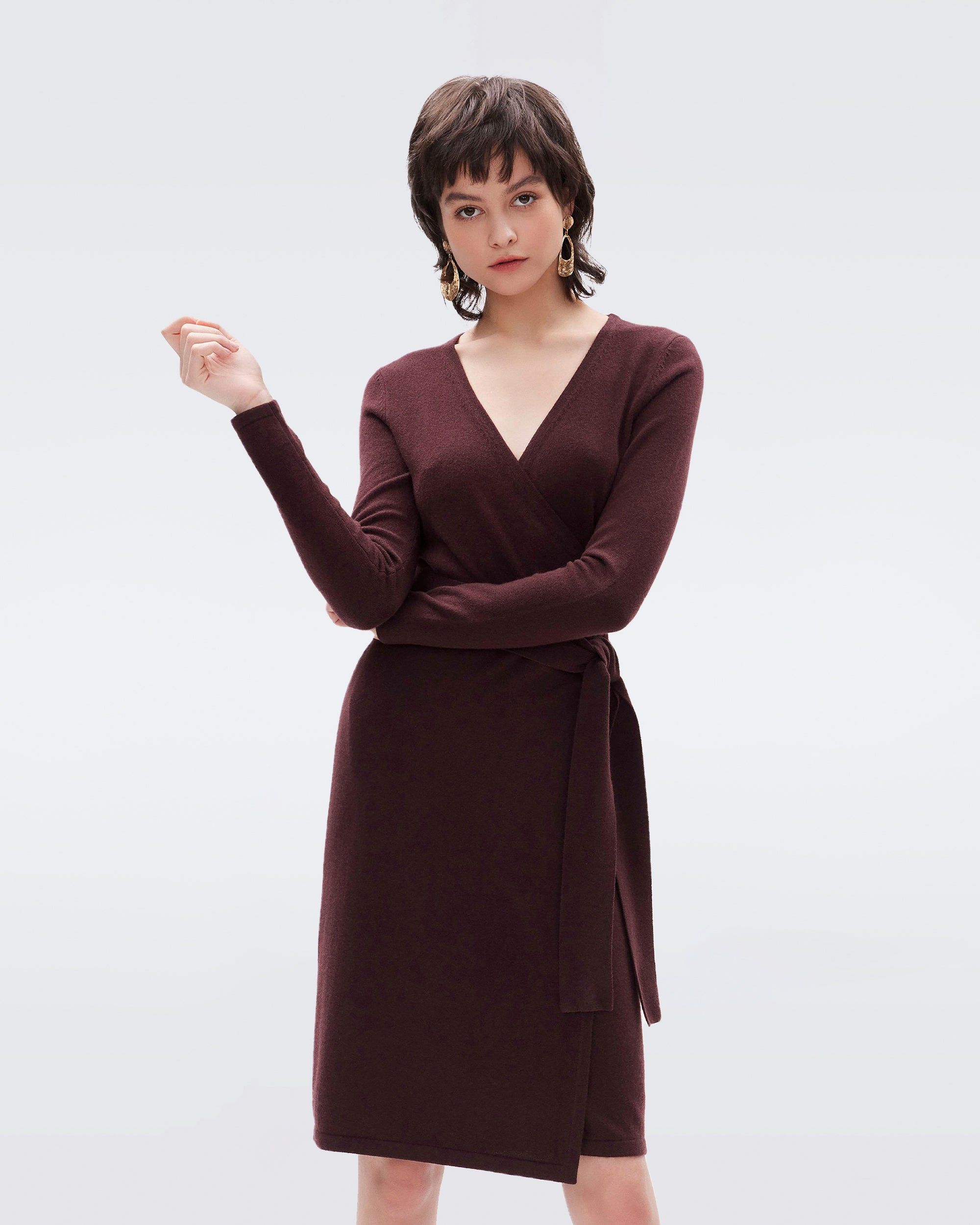 Linda Wool-Cashmere Wrap Dress sold by Diane Von Furstenberg