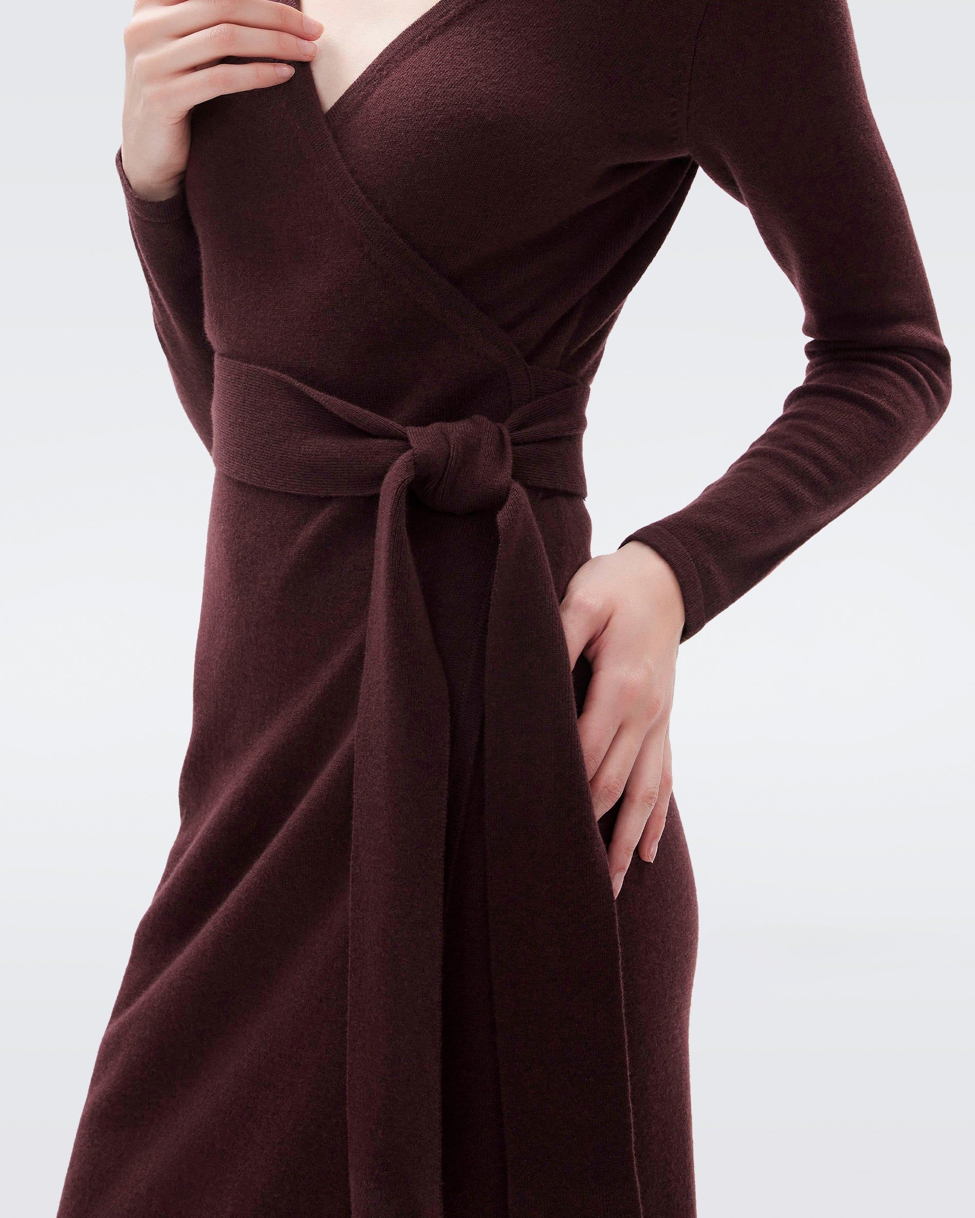 Linda Wool-Cashmere Wrap Dress sold by Diane Von Furstenberg product image thumbnail 4