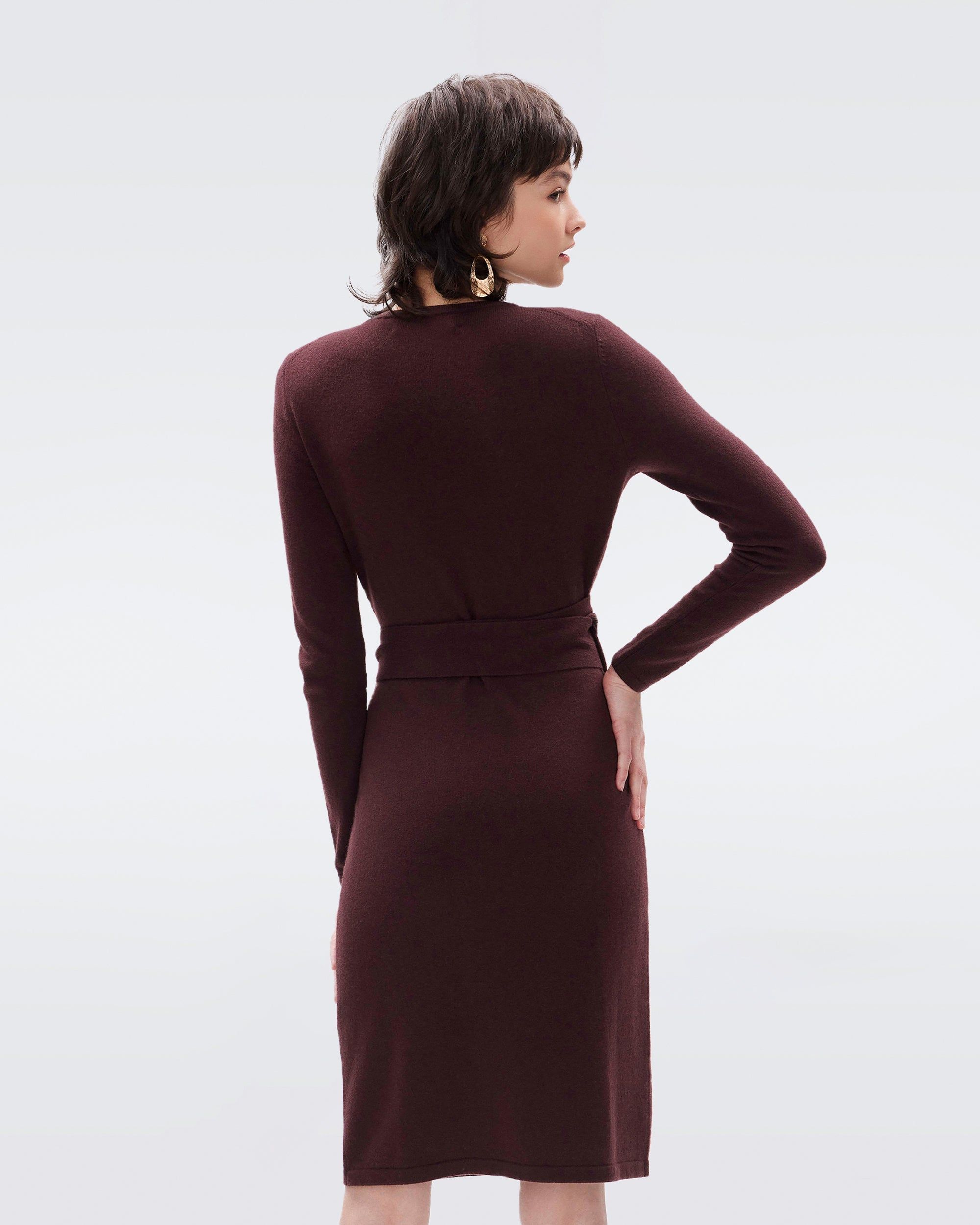 Linda Wool-Cashmere Wrap Dress sold by Diane Von Furstenberg product image thumbnail 3