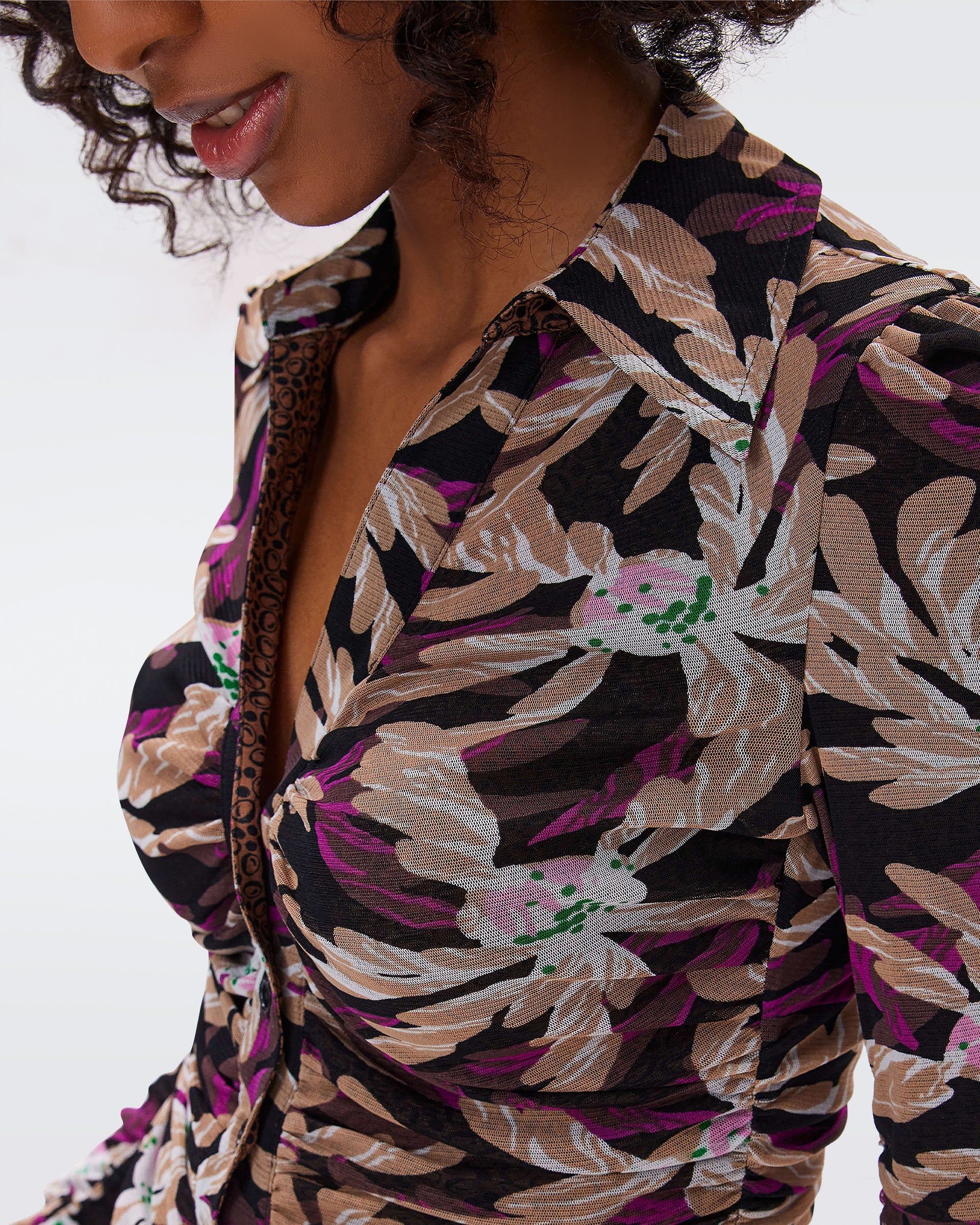 Nathaniel Reversible Mesh Top sold by Diane Von Furstenberg product image thumbnail 2