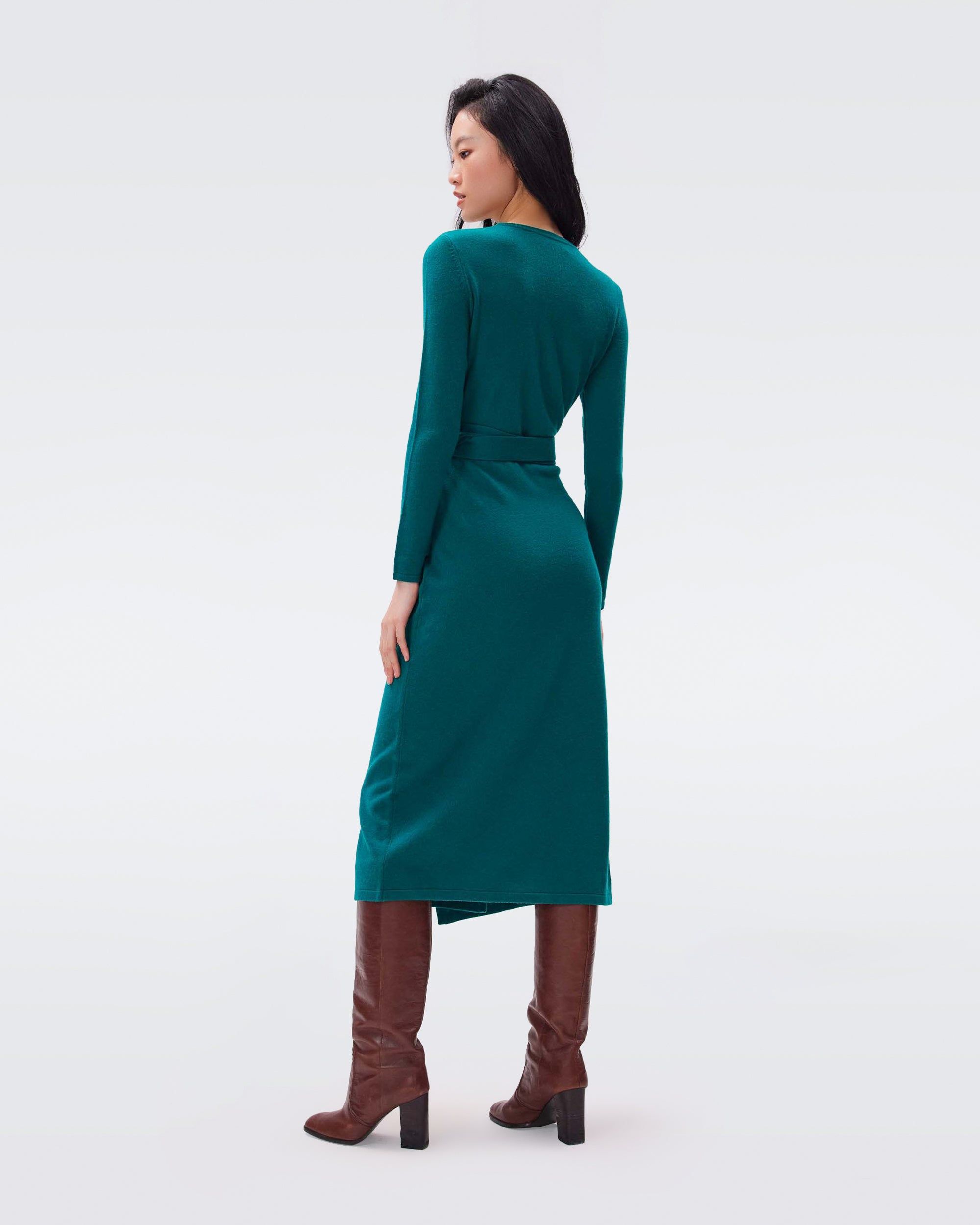 Astrid Wool-Cashmere Wrap Dress sold by Diane Von Furstenberg product image thumbnail 3