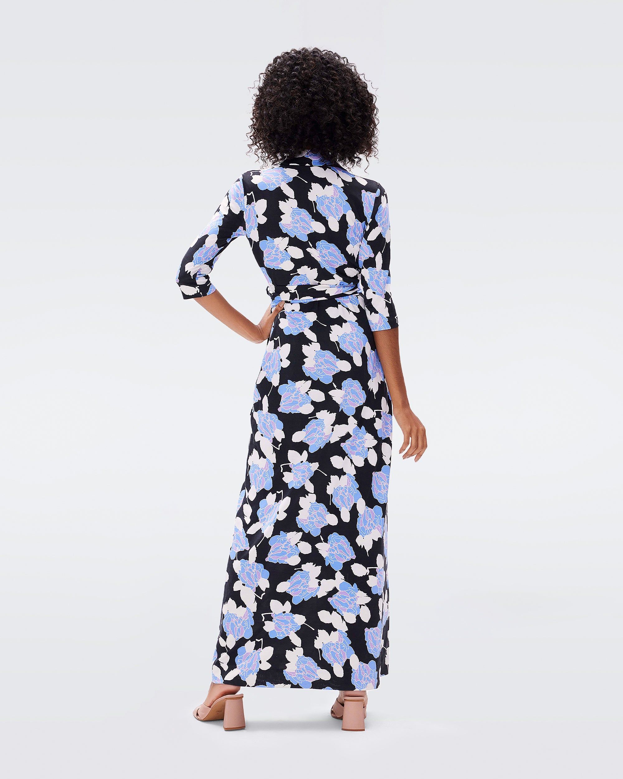 Abigail Silk Jersey Maxi Wrap Dress sold by Diane Von Furstenberg product image thumbnail 3