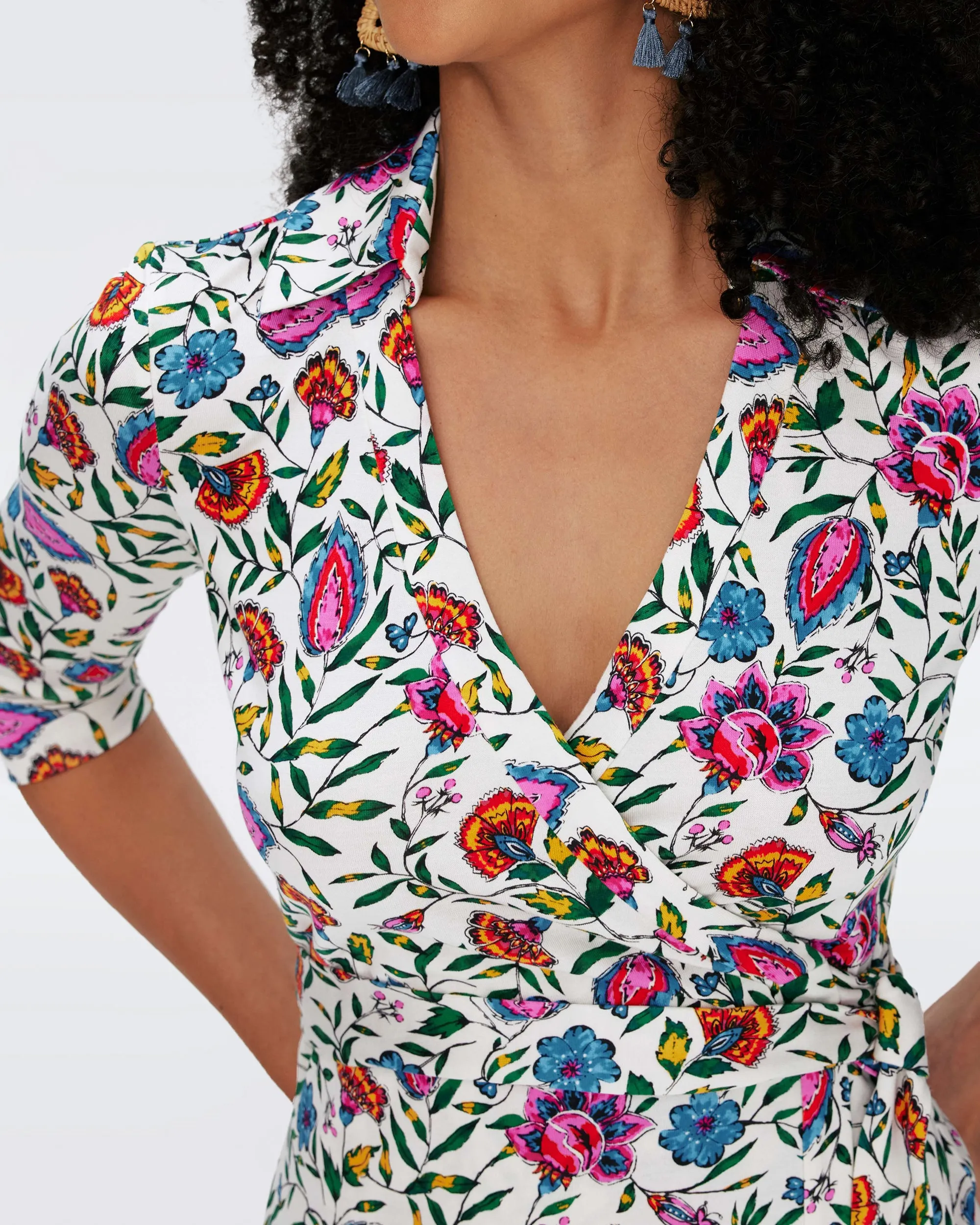 Jeanne Silk Jersey Wrap Dress sold by Diane Von Furstenberg product image thumbnail 2