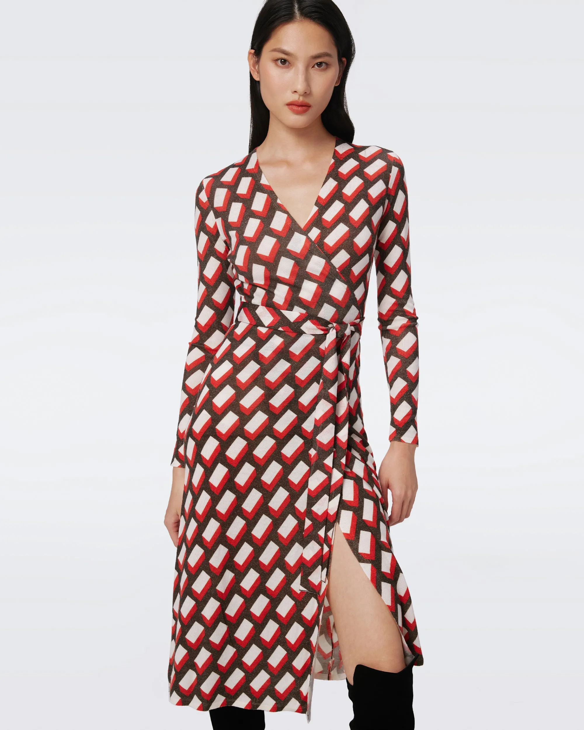 Luella Wool Wrap Dress sold by Diane Von Furstenberg product image thumbnail 5