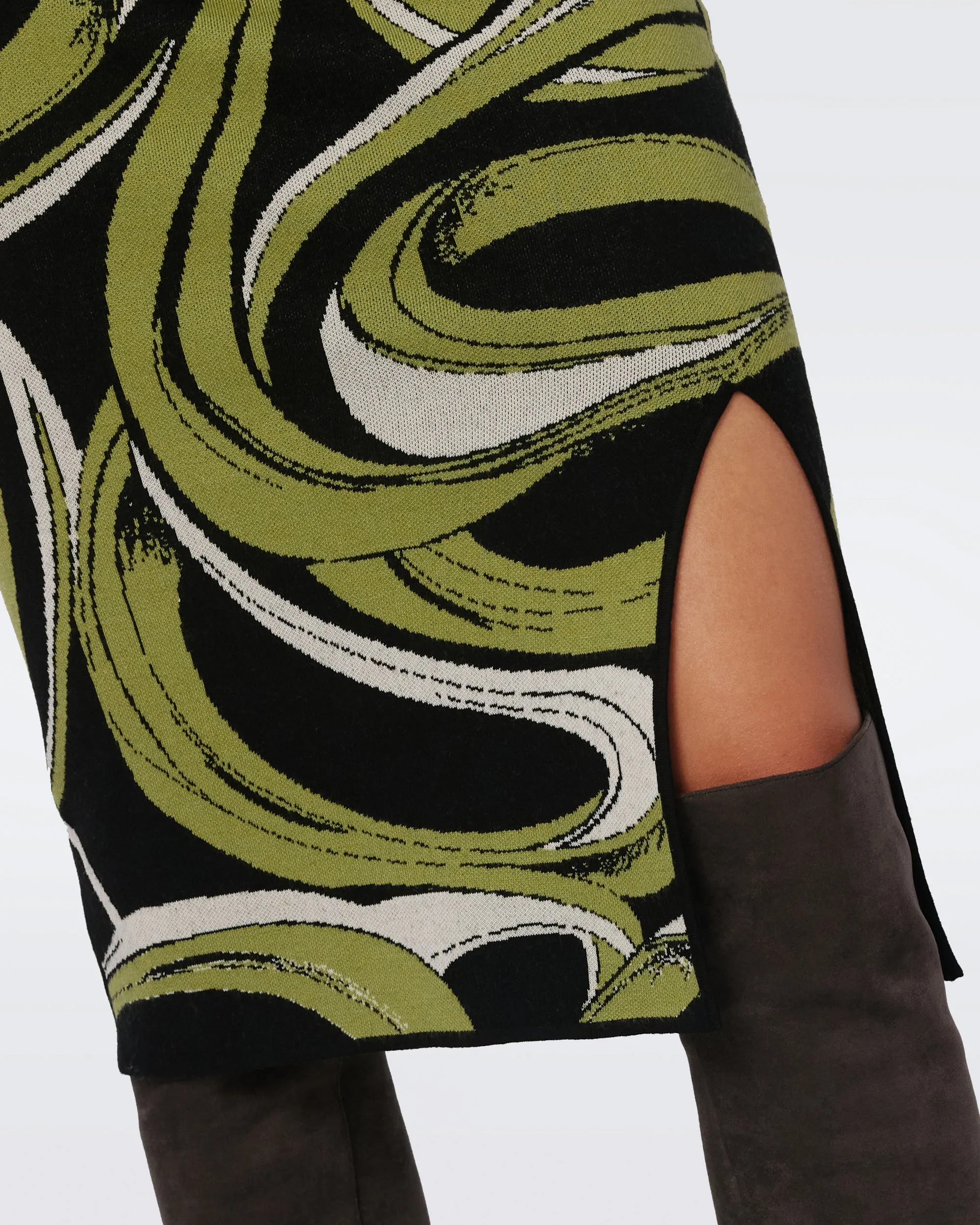 Lyla Knit Jacquard Skirt sold by Diane Von Furstenberg product image thumbnail 2