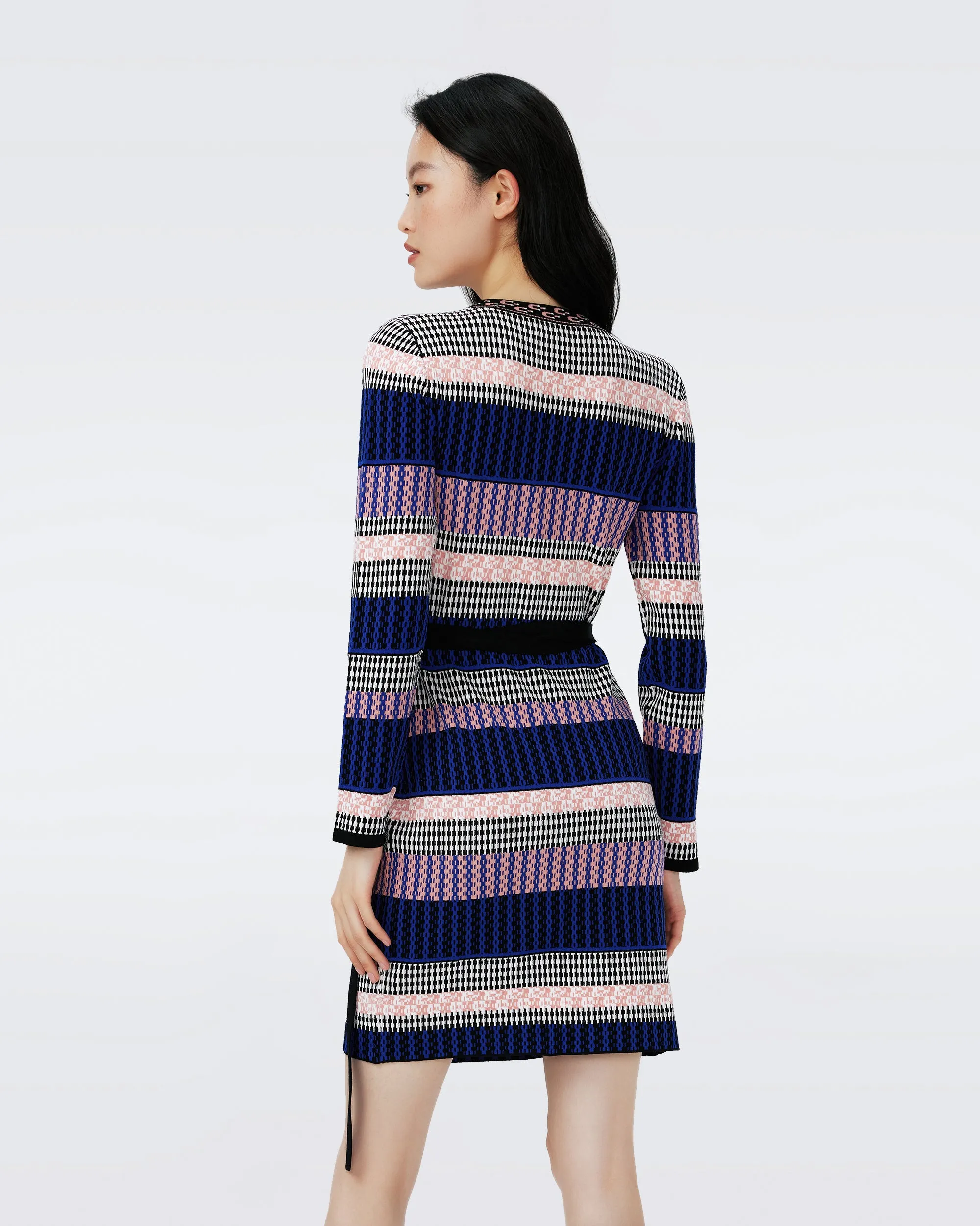Melita Knit Wrap Dress sold by Diane Von Furstenberg product image thumbnail 3