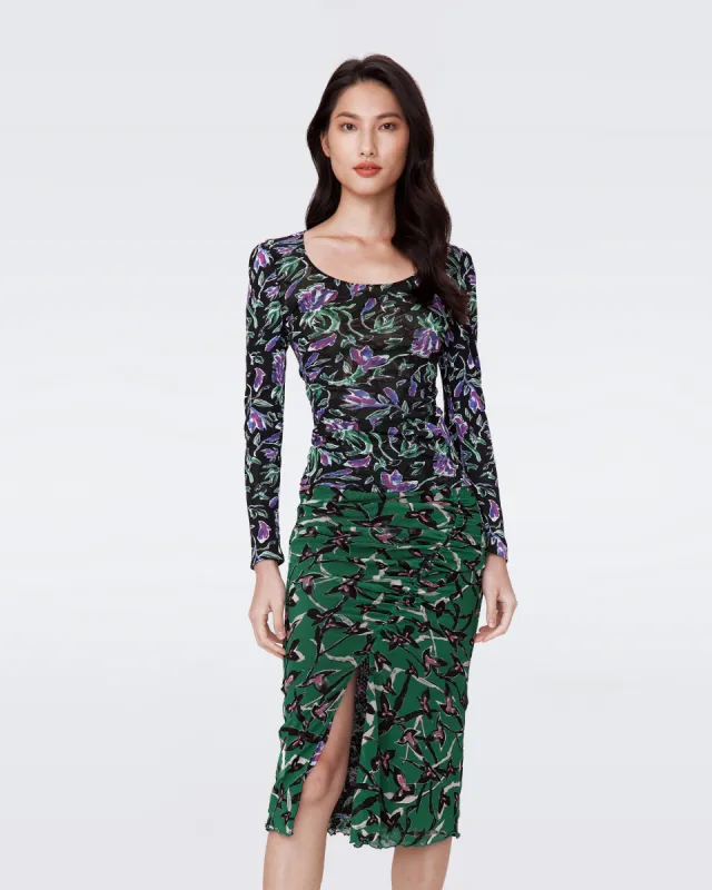 Ali Reversible Mesh Top sold by Diane Von Furstenberg