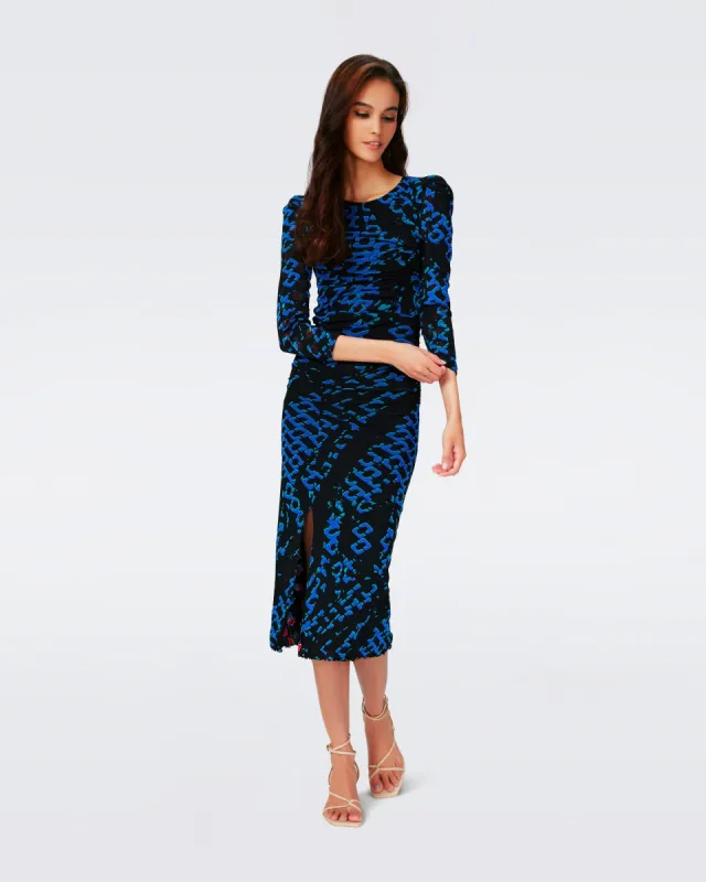 Priyanka Reversible Mesh Dress sold by Diane Von Furstenberg