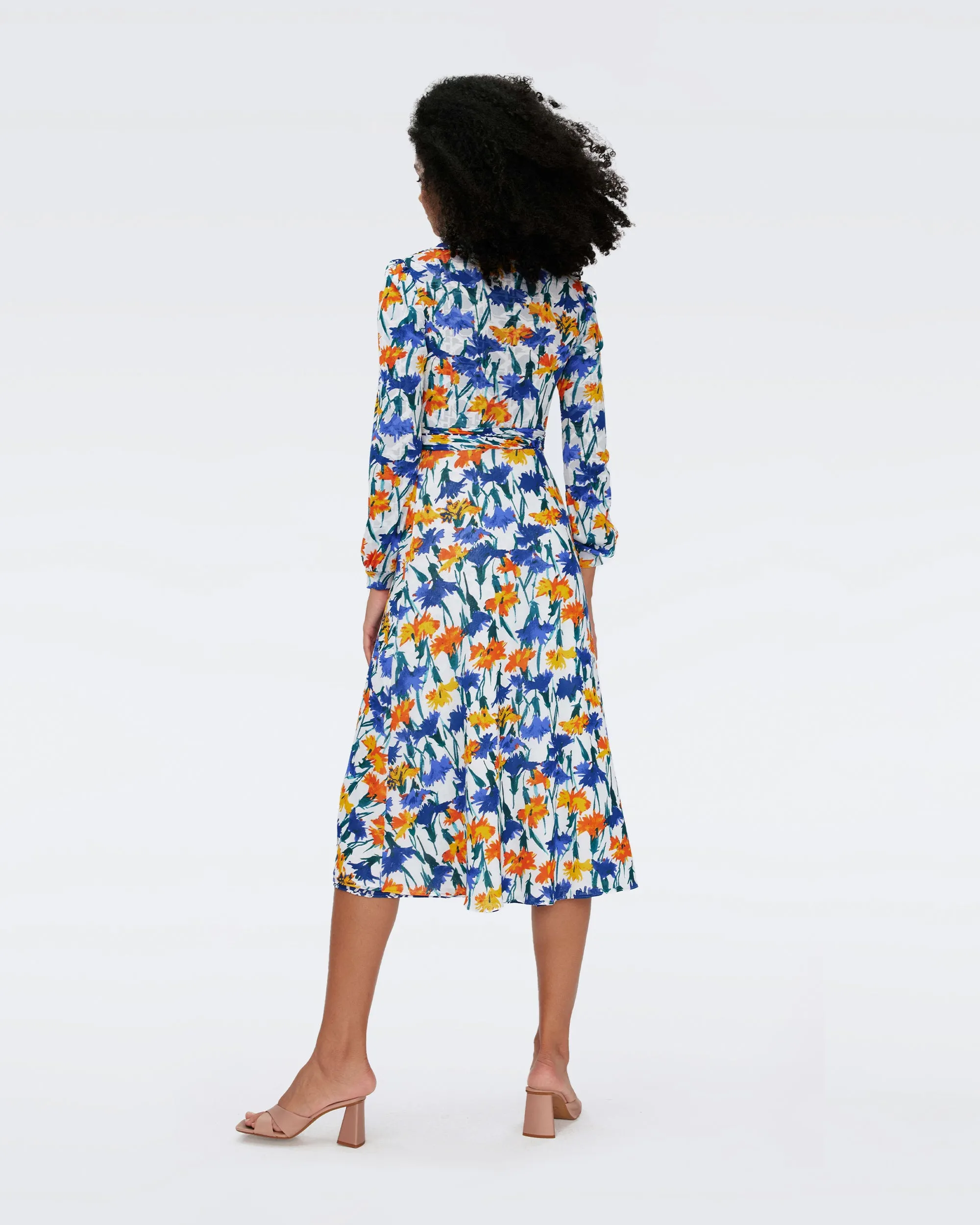 Phoenix Reversible Mesh Wrap Dress sold by Diane Von Furstenberg product image thumbnail 3
