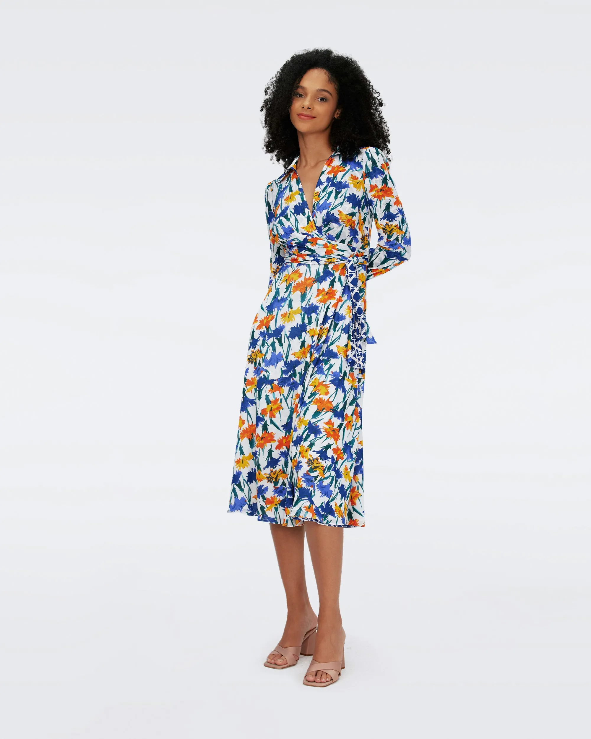 Phoenix Reversible Mesh Wrap Dress sold by Diane Von Furstenberg