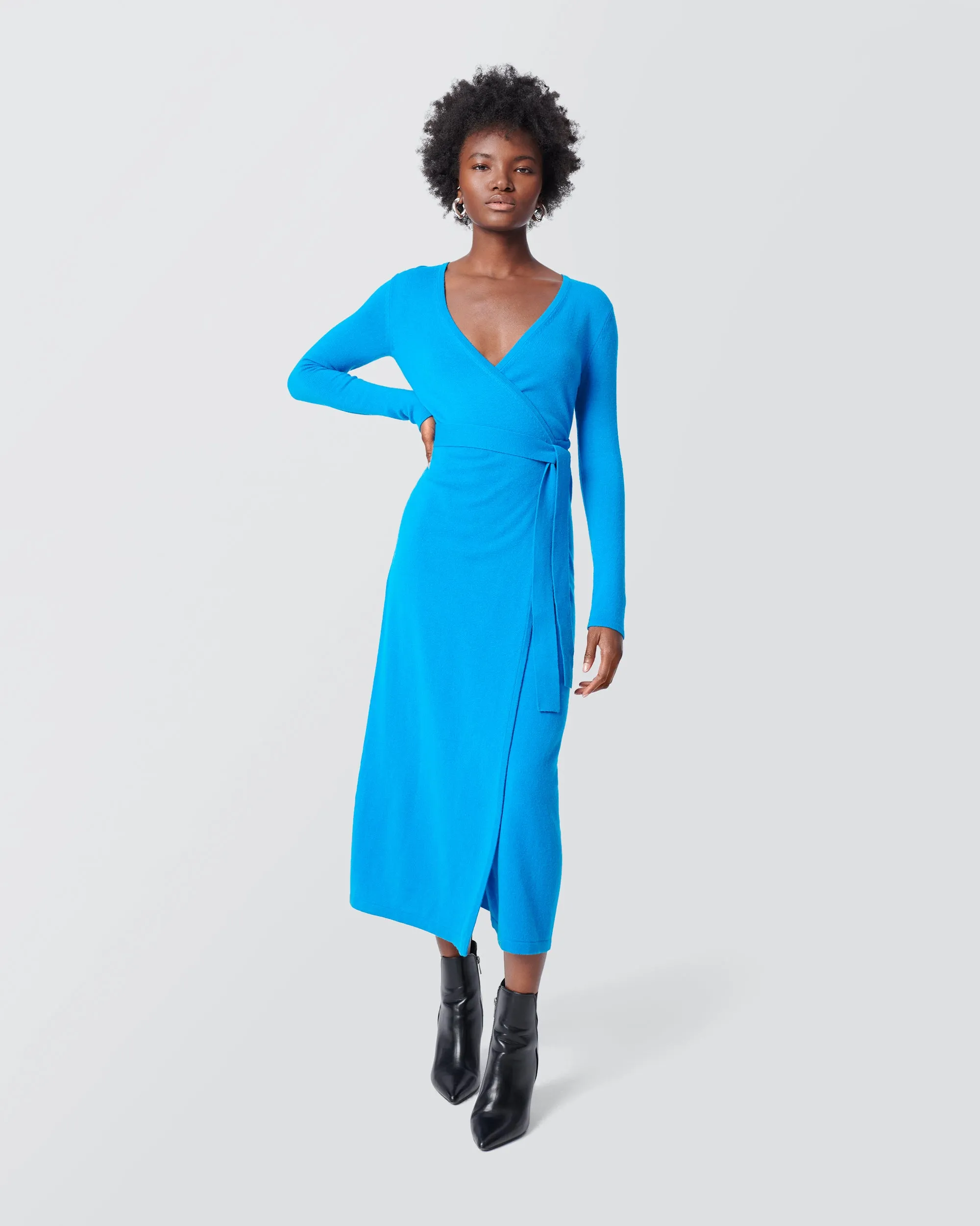 Astrid Wool-Cashmere Wrap Dress sold by Diane Von Furstenberg