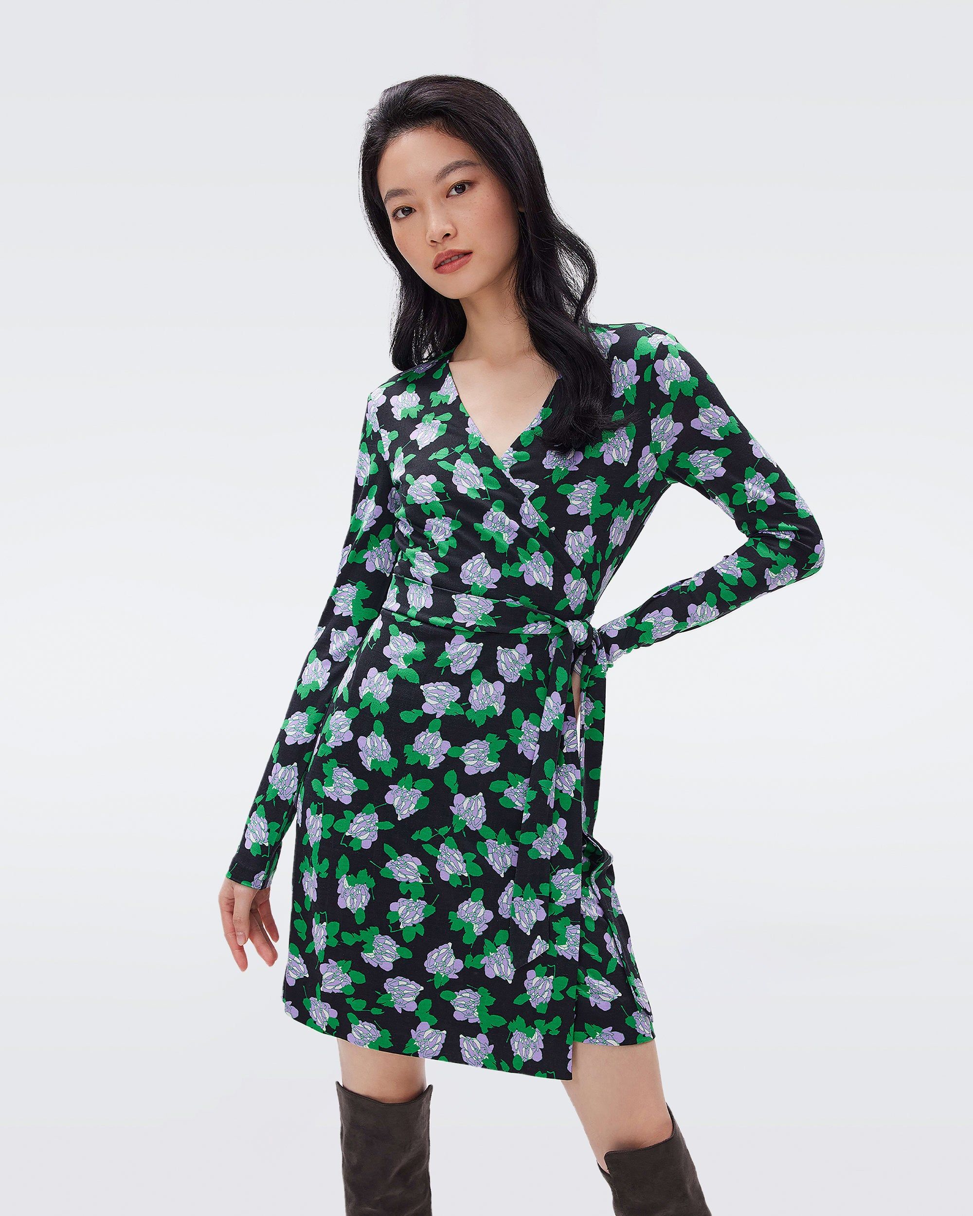 Julian Silk Jersey Wrap Dress sold by Diane Von Furstenberg product image thumbnail 5