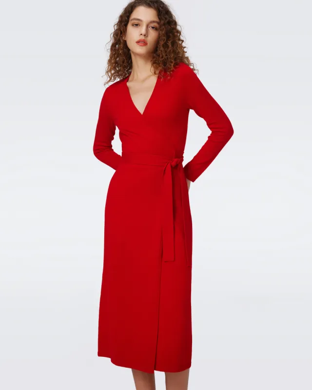 Astrid Wool-Cashmere Wrap Dress sold by Diane Von Furstenberg