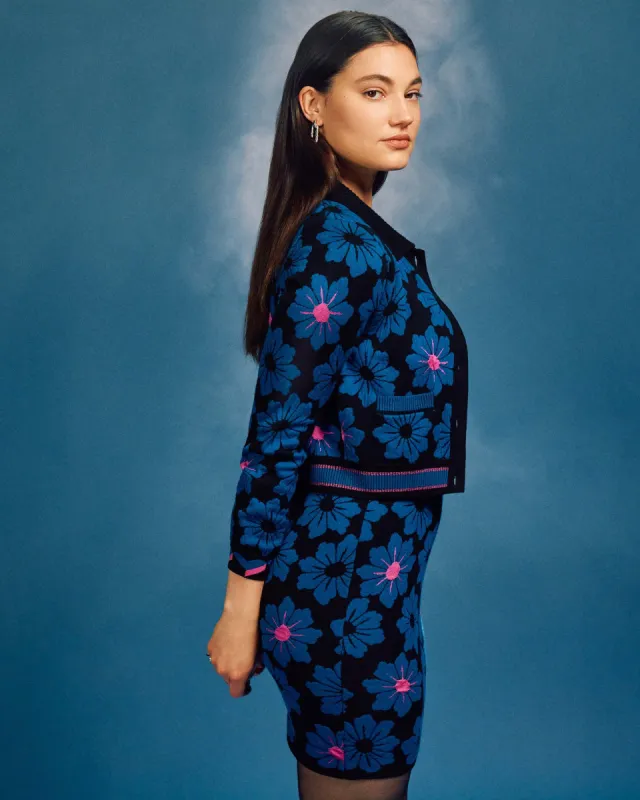 Petey Knit Jacquard Cardigan sold by Diane Von Furstenberg