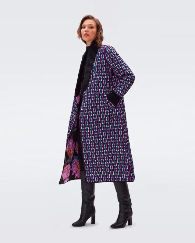 Loana Reversible Coat sold by Diane Von Furstenberg