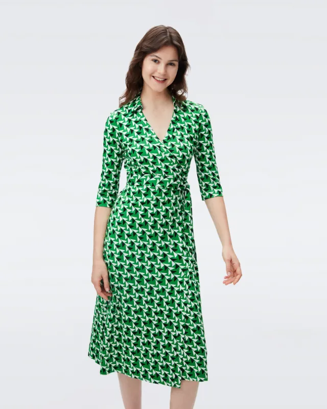 Abigail Silk Jersey Midi Wrap Dress sold by Diane Von Furstenberg