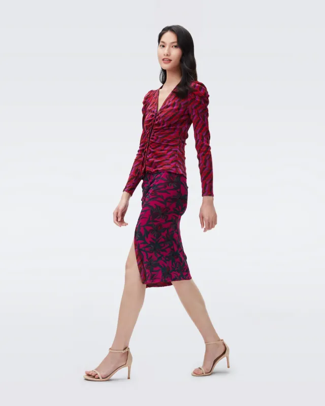 Gladys Reversible Mesh Top sold by Diane Von Furstenberg