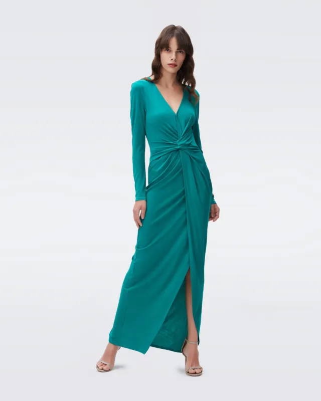 Edwina Knit Jacquard Wrap Dress | Parallel