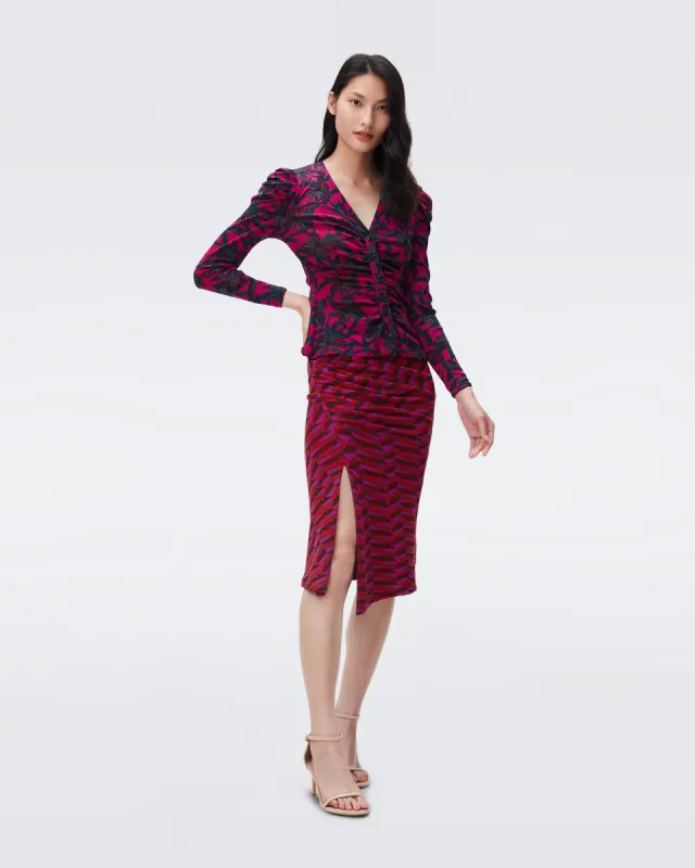 Gladys Reversible Mesh Top sold by Diane Von Furstenberg