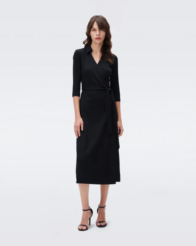 Abigail Silk Jersey Midi Wrap Dress sold by Diane Von Furstenberg