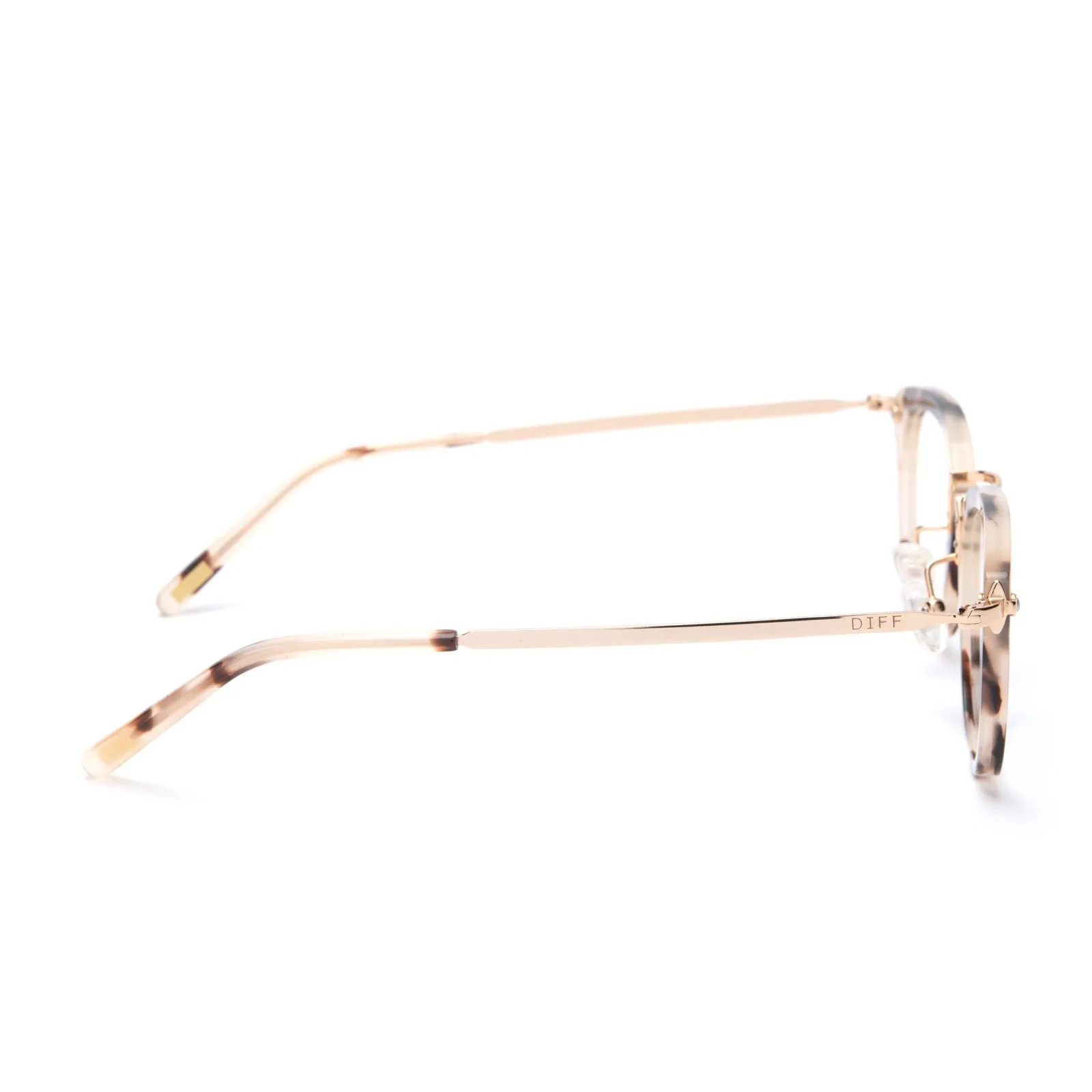 RUE - CREAM TORTOISE + BLUE LIGHT TECHNOLOGY GLASSES sold by Diff Eyewear product image thumbnail 3