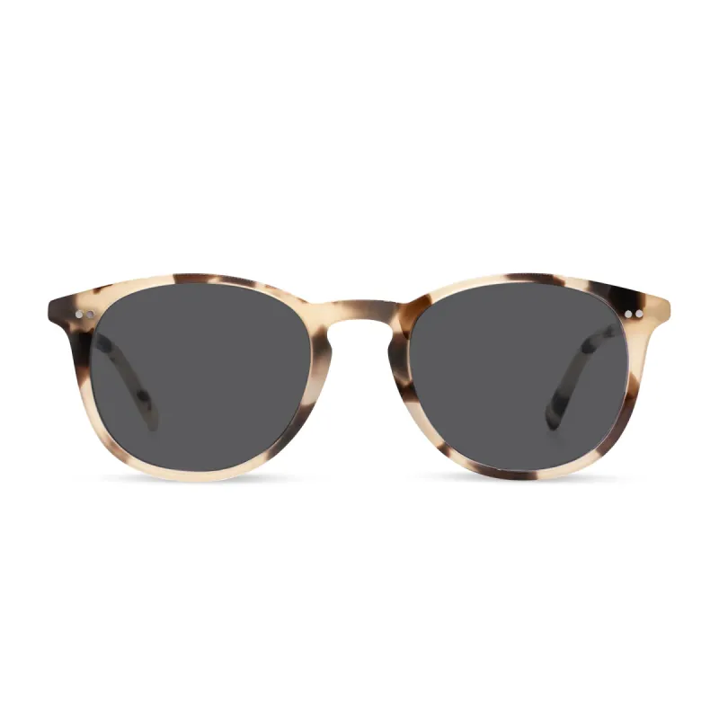JAXSON - CREAM TORTOISE + GREY + POLARIZED SUNGLASSES sold by Diff Eyewear