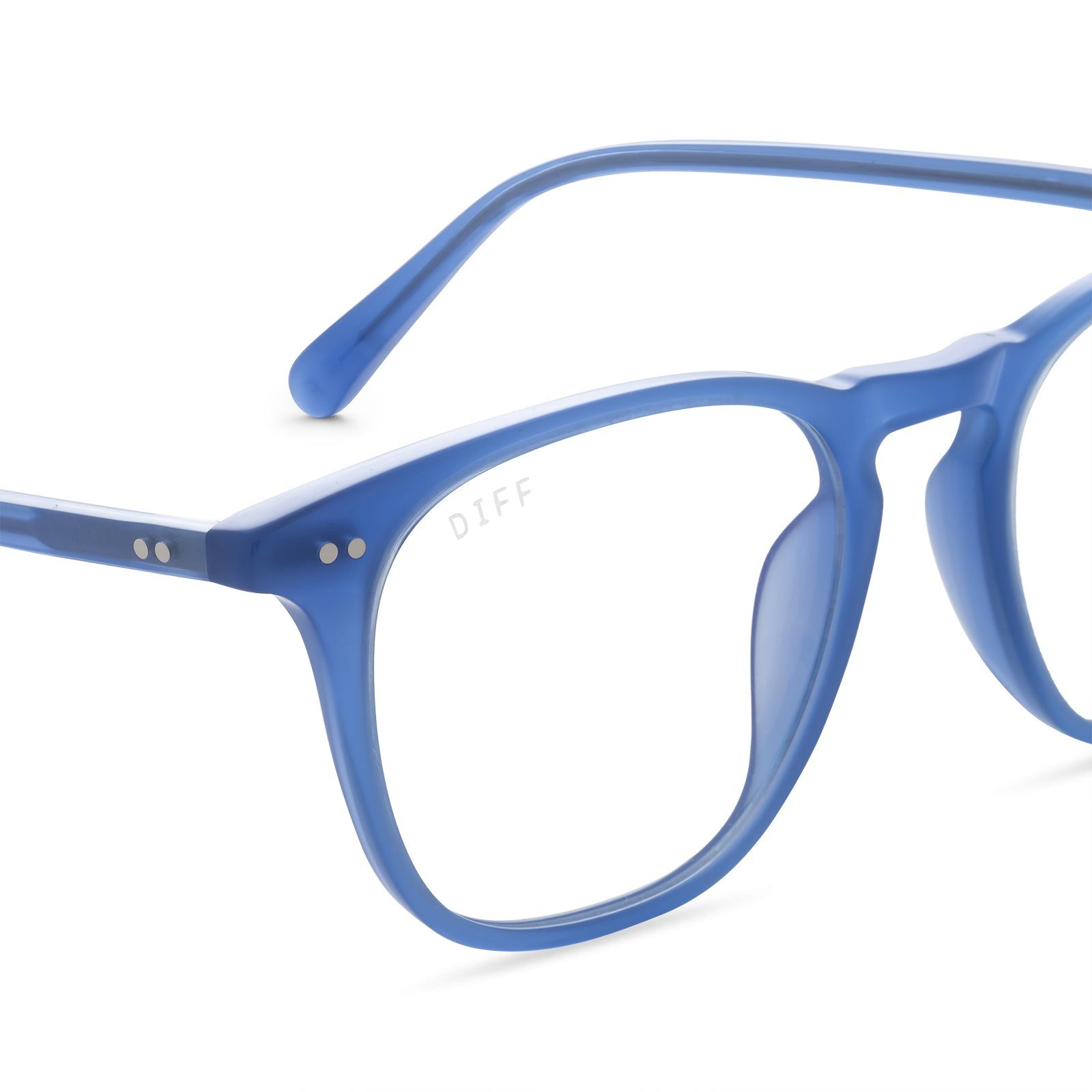 MAXWELL - AEGEAN BLUE CRYSTAL + CLEAR GLASSES sold by Diff Eyewear product image thumbnail 3