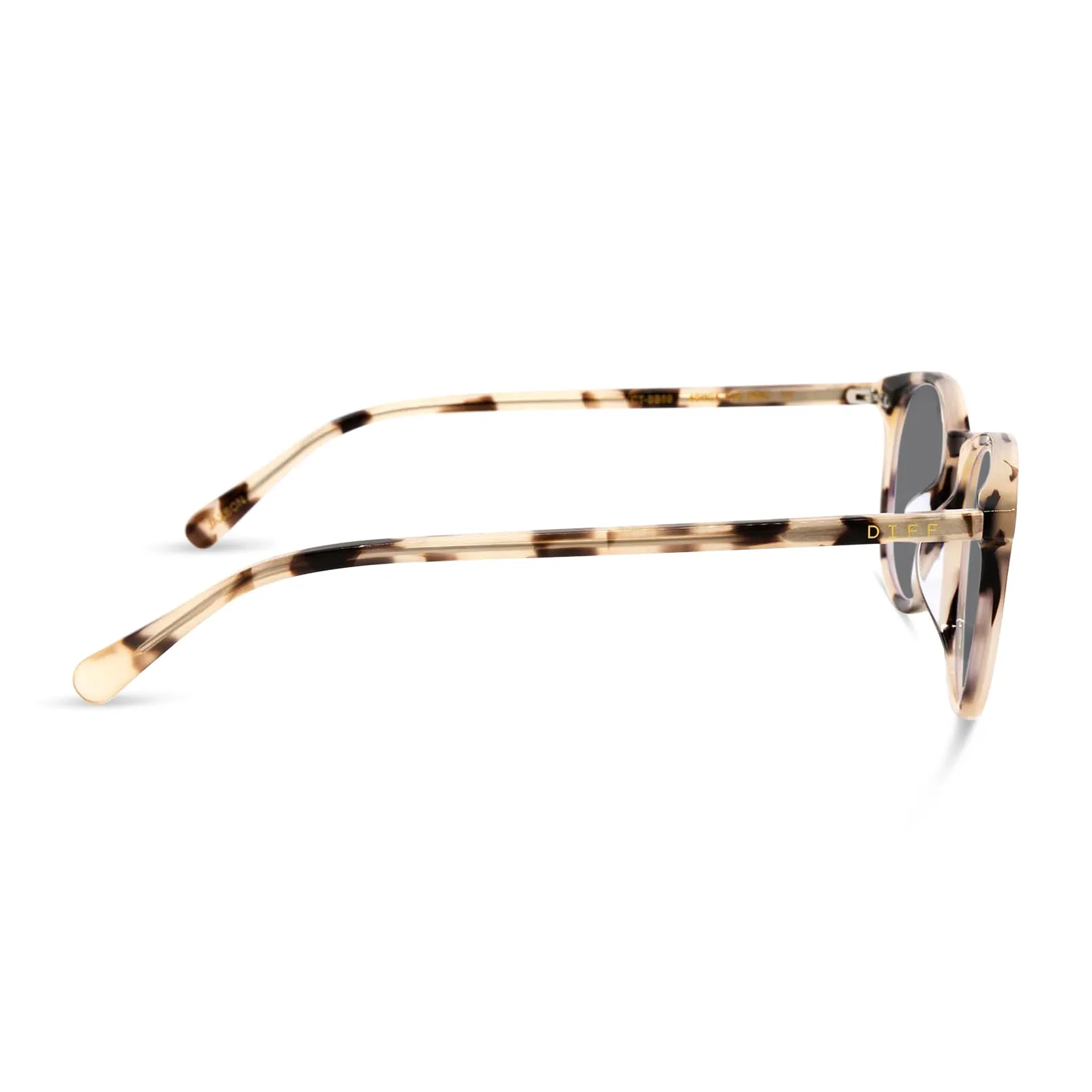 JAXSON - CREAM TORTOISE + GREY + POLARIZED SUNGLASSES sold by Diff Eyewear product image thumbnail 3