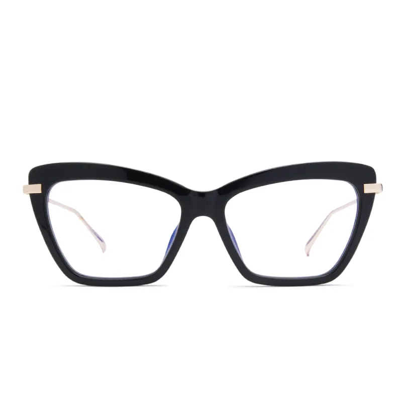 MILA - BLACK + CLEAR GLASSES sold by Diff Eyewear