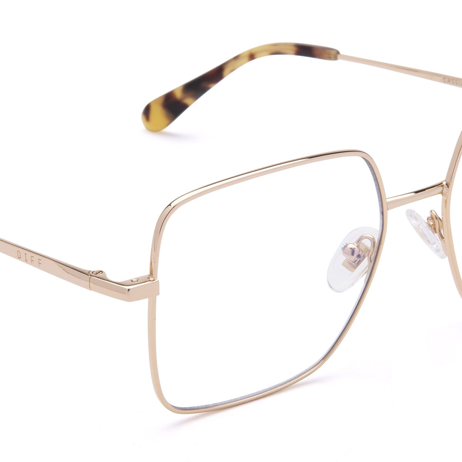 CASSIA - GOLD + BLUE LIGHT TECHNOLOGY GLASSES sold by Diff Eyewear product image thumbnail 3