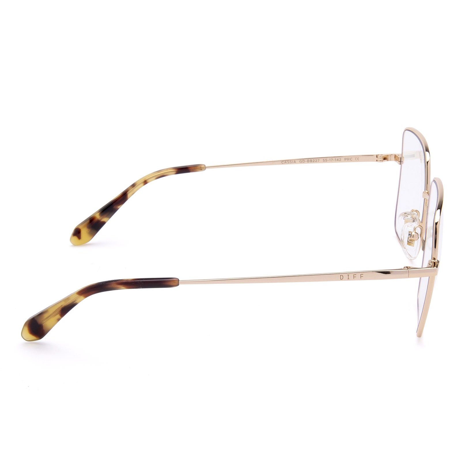 CASSIA - GOLD + BLUE LIGHT TECHNOLOGY GLASSES sold by Diff Eyewear product image thumbnail 4