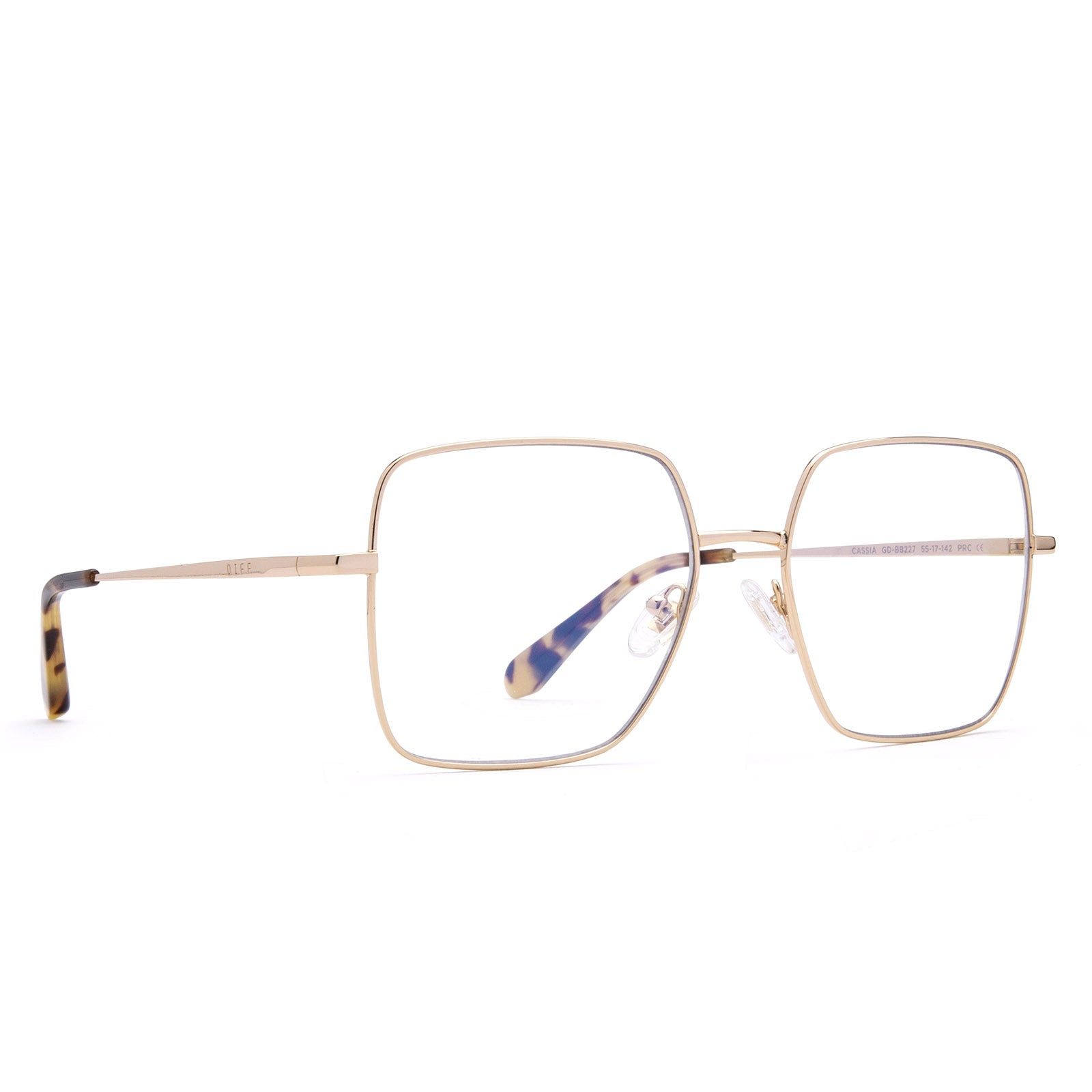 CASSIA - GOLD + BLUE LIGHT TECHNOLOGY GLASSES sold by Diff Eyewear product image thumbnail 2