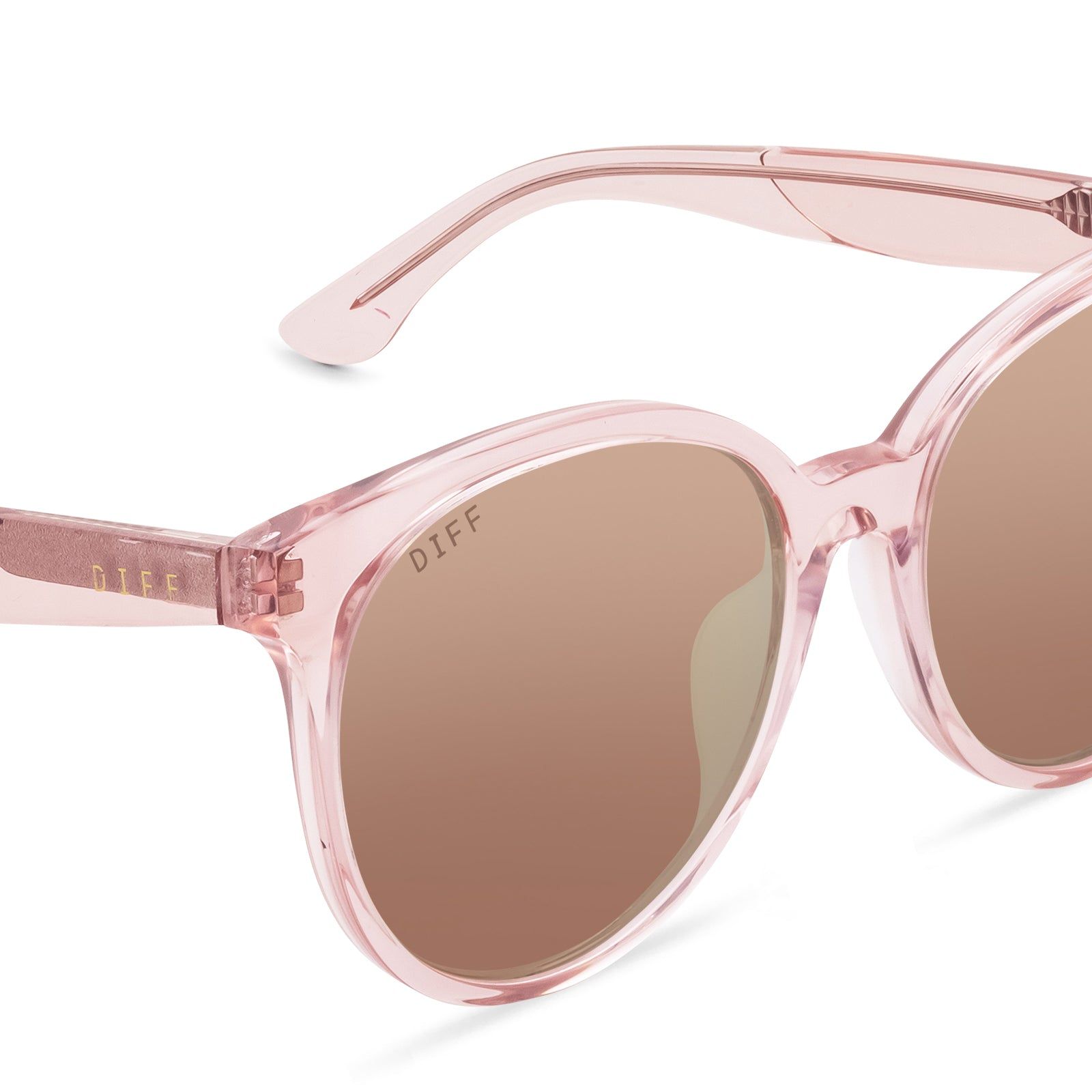 COSMO - LIGHT PINK CRYSTAL + CHERRY BLOSSOM MIRROR SUNGLASSES sold by Diff Eyewear product image thumbnail 4