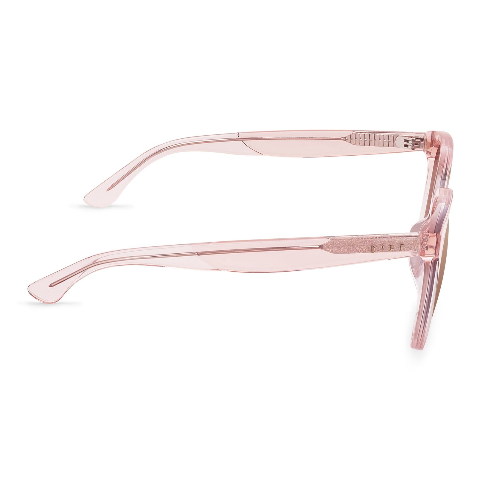 COSMO - LIGHT PINK CRYSTAL + CHERRY BLOSSOM MIRROR SUNGLASSES sold by Diff Eyewear product image thumbnail 3