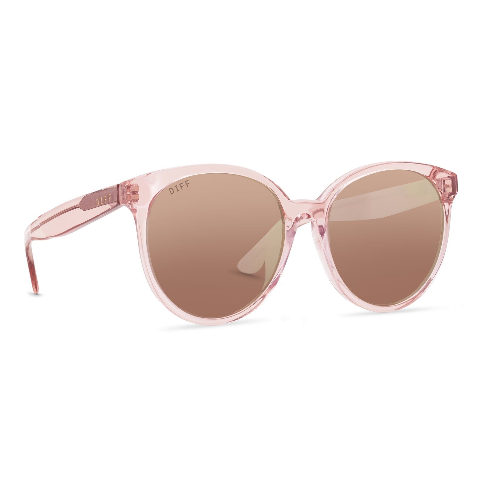 COSMO - LIGHT PINK CRYSTAL + CHERRY BLOSSOM MIRROR SUNGLASSES sold by Diff Eyewear product image thumbnail 2