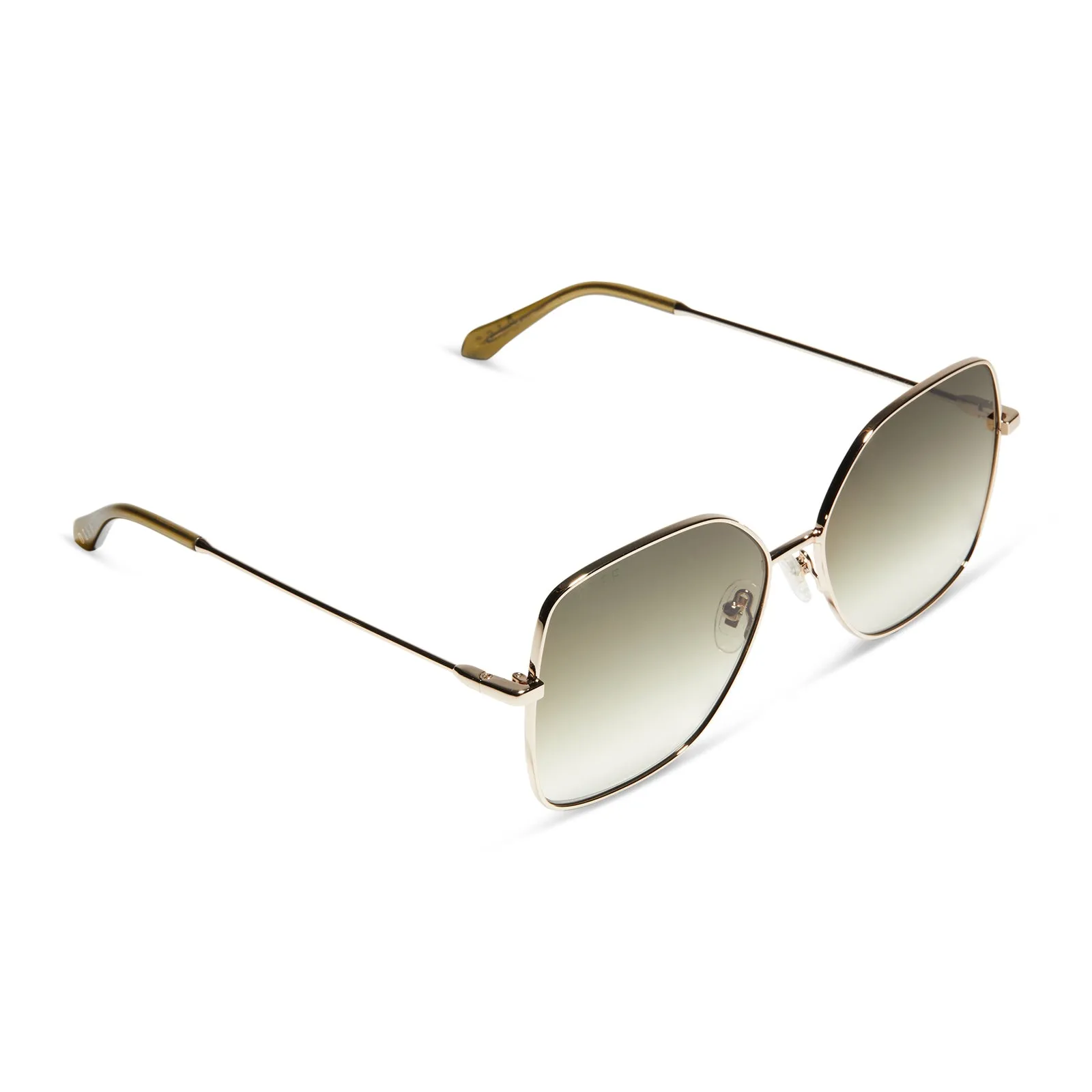 IRIS - SHINY GOLD + G15 GRADIENT SUNGLASSES sold by Diff Eyewear product image thumbnail 4