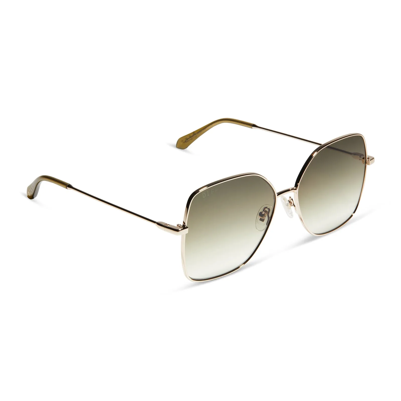 IRIS - SHINY GOLD + G15 GRADIENT SUNGLASSES sold by Diff Eyewear product image thumbnail 2