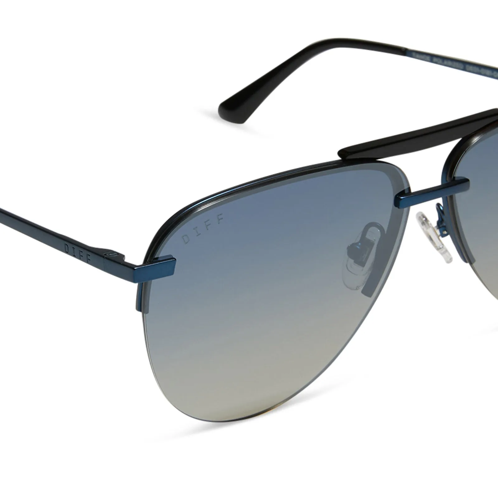 TAHOE - DEEP NAVY METAL + AEGEAN BLUE FLASH + POLARIZED SUNGLASSES sold by Diff Eyewear product image thumbnail 4