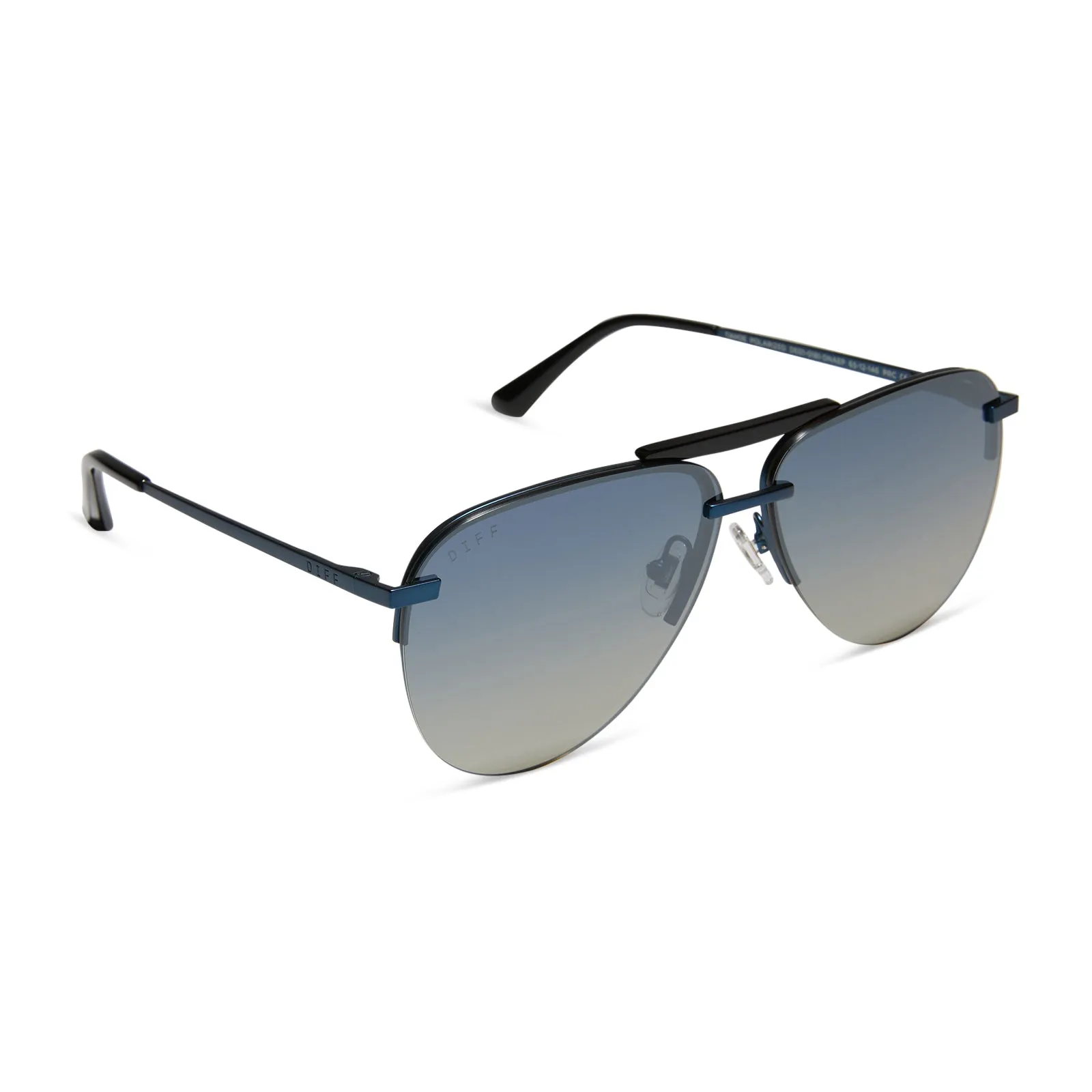 TAHOE - DEEP NAVY METAL + AEGEAN BLUE FLASH + POLARIZED SUNGLASSES sold by Diff Eyewear product image thumbnail 2