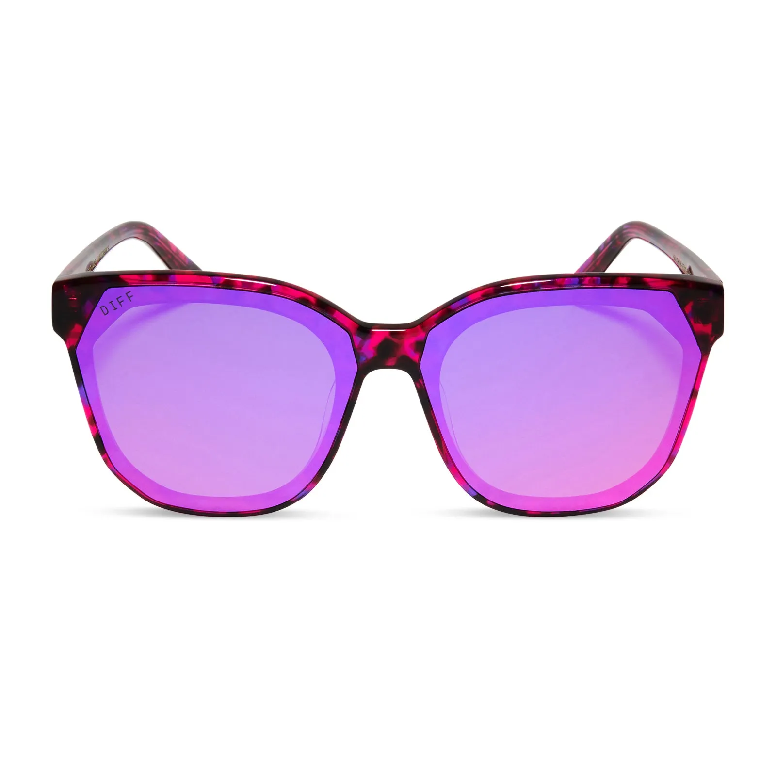 GIA - PINK RUSH TORTOISE + PINK RUSH MIRROR SUNGLASSES sold by Diff Eyewear